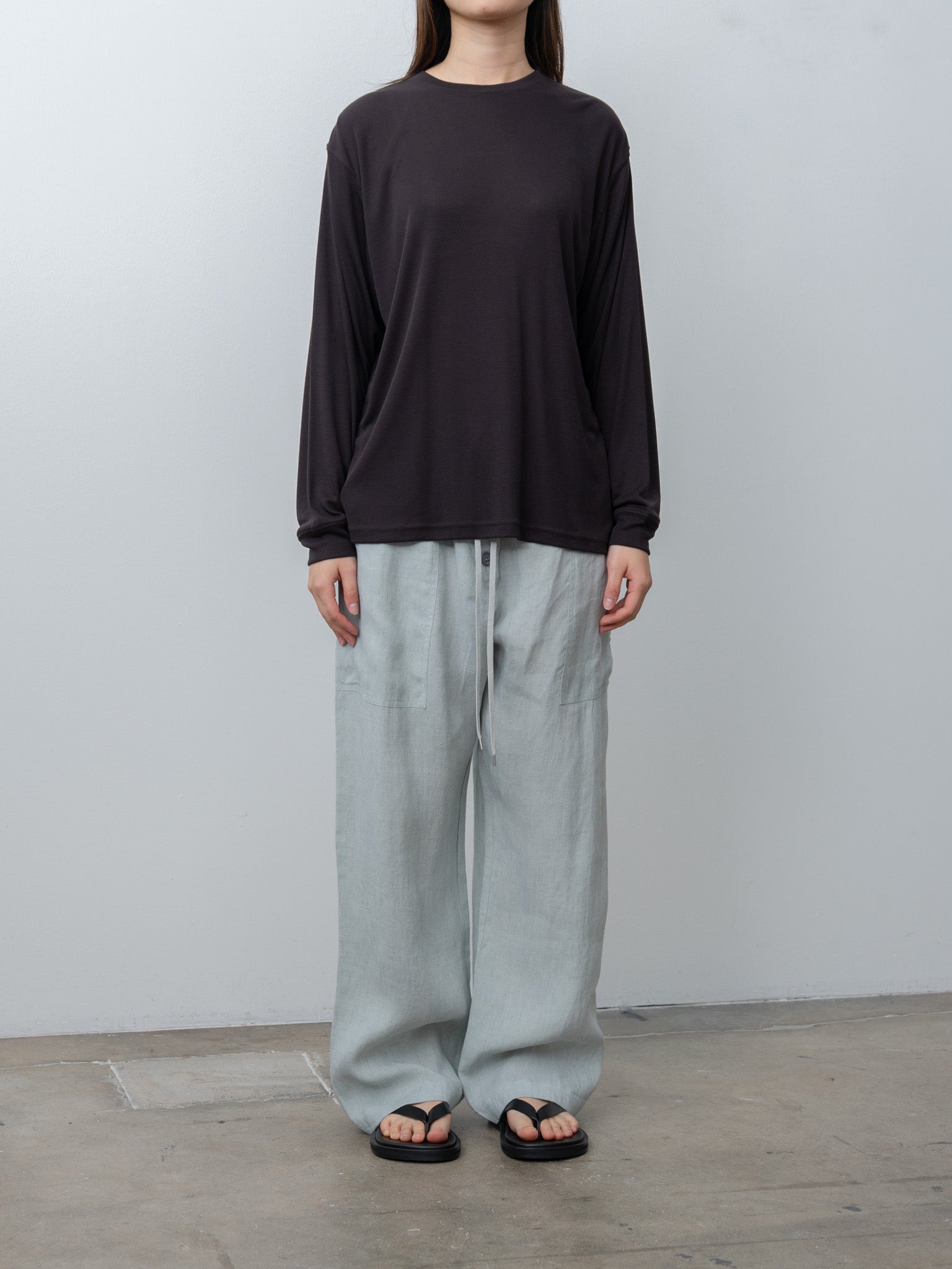 Namu Shop - Studio Nicholson SIMMONS Tee - Black Grape
