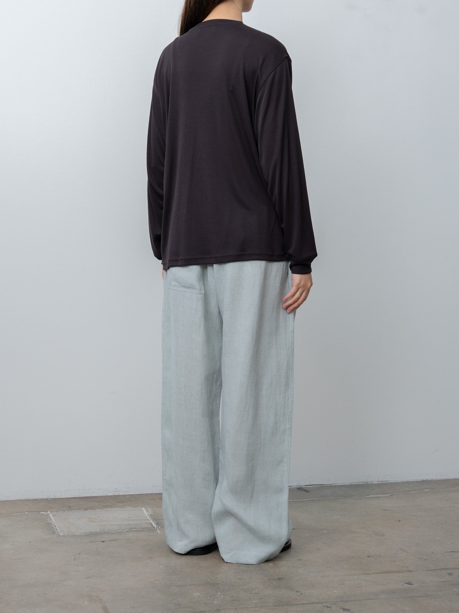 Namu Shop - Studio Nicholson SIMMONS Tee - Black Grape