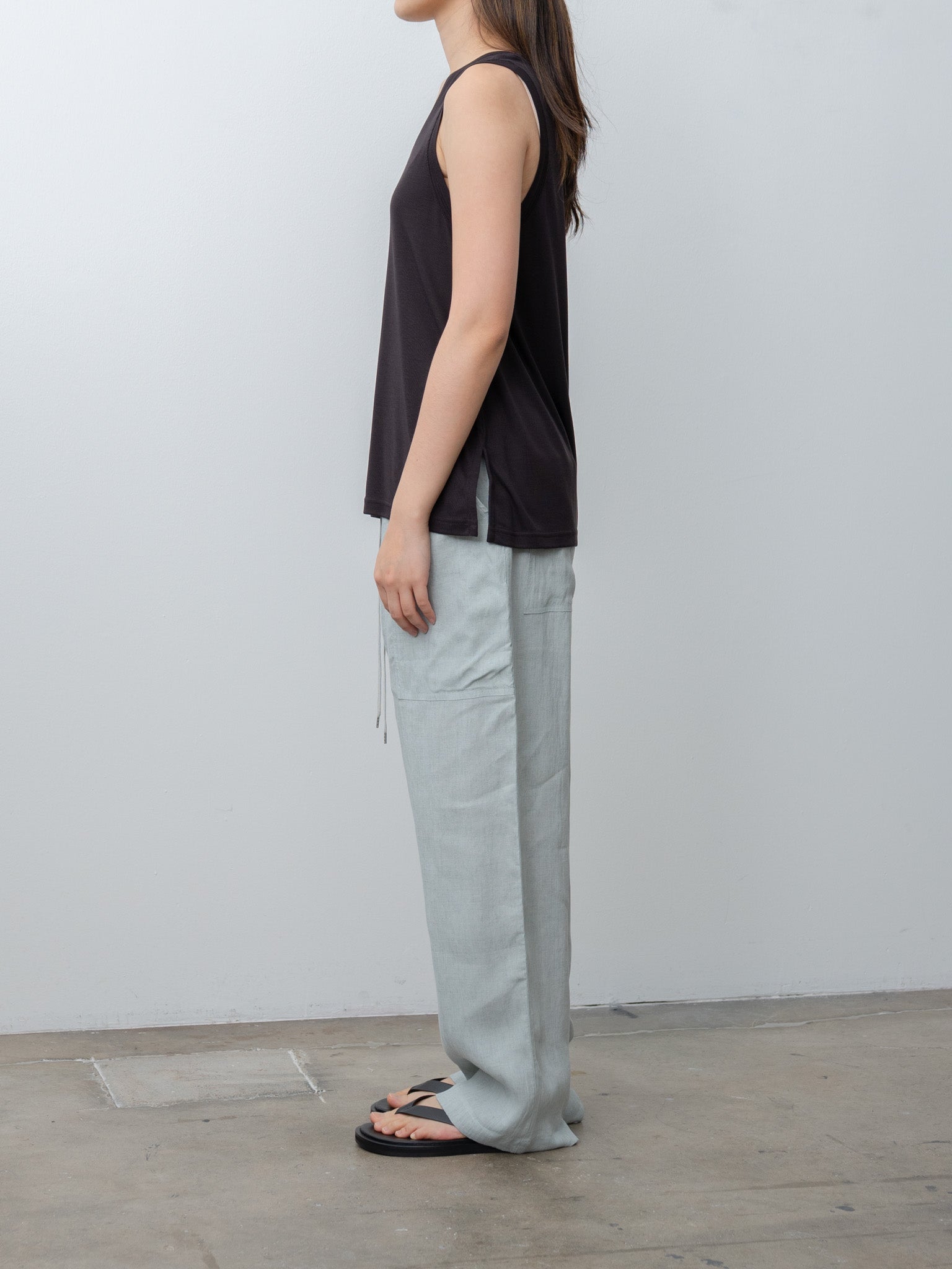 Namu Shop - Studio Nicholson VOTAN Tank - Black Grape