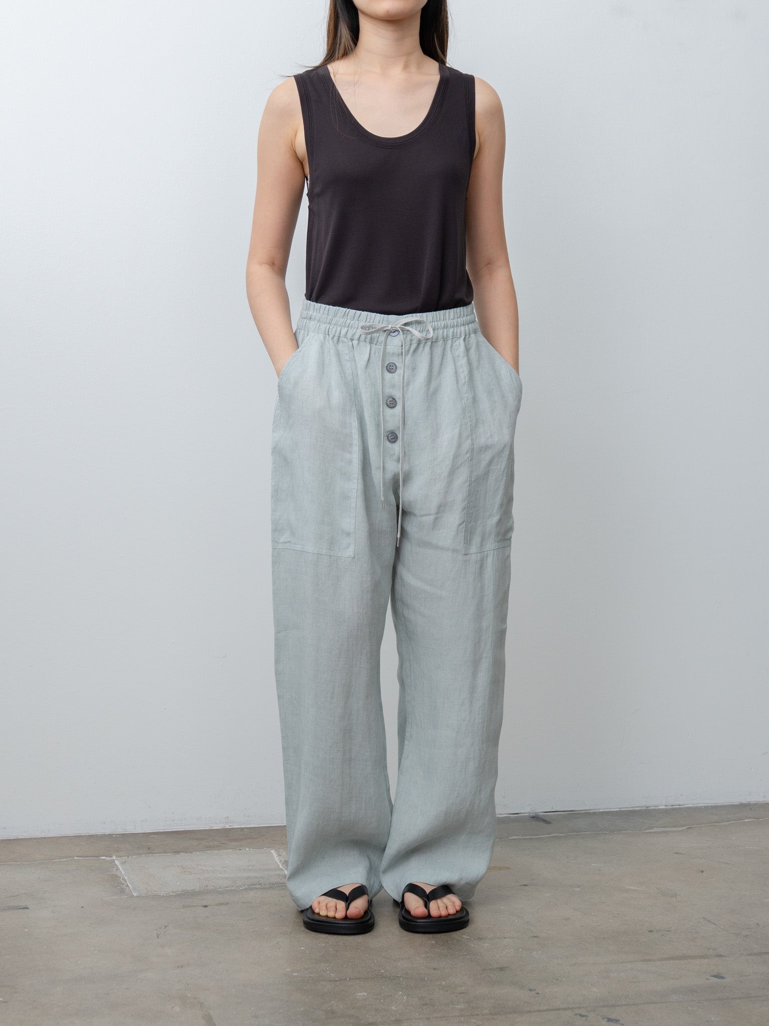 Namu Shop - Studio Nicholson VOTAN Tank - Black Grape