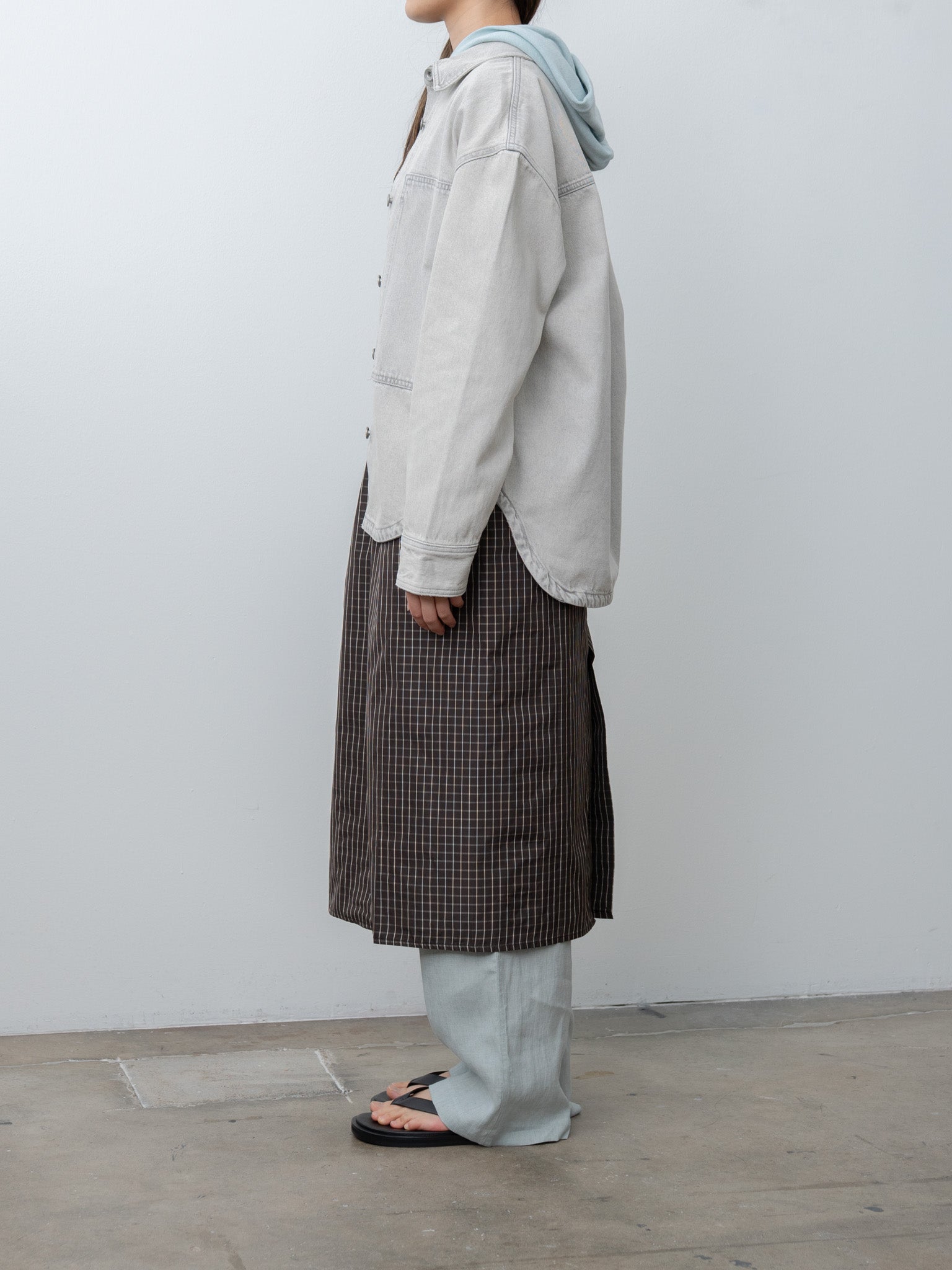Namu Shop - Studio Nicholson PASO Denim Overshirt - Pumice