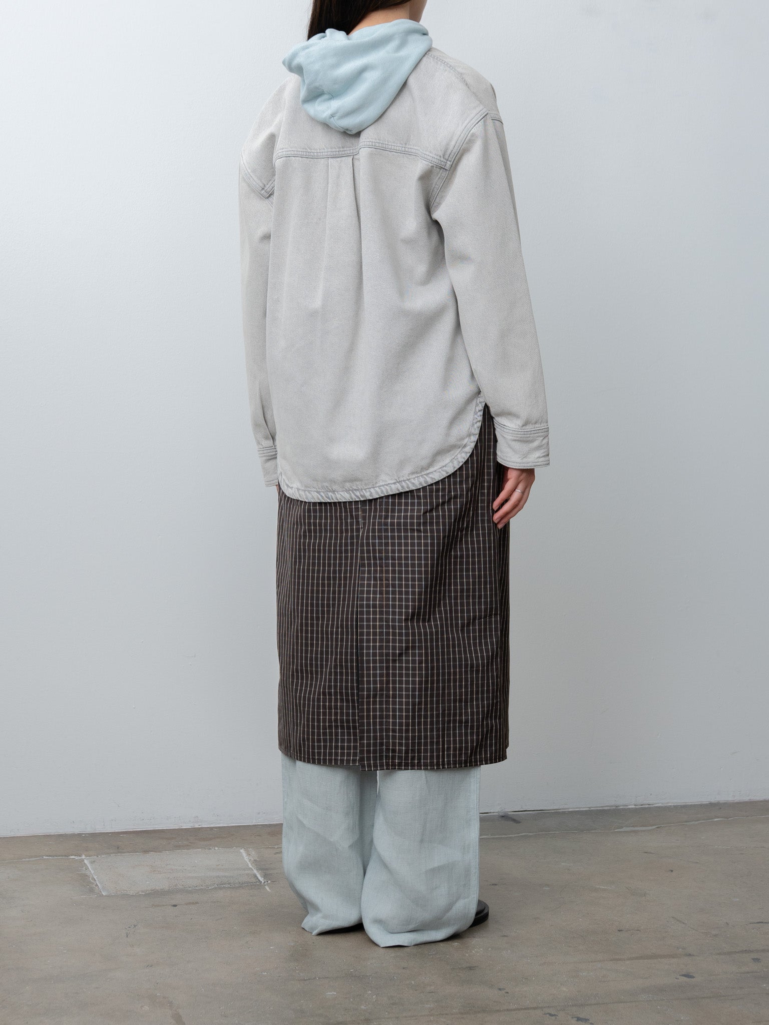 Namu Shop - Studio Nicholson PASO Denim Overshirt - Pumice