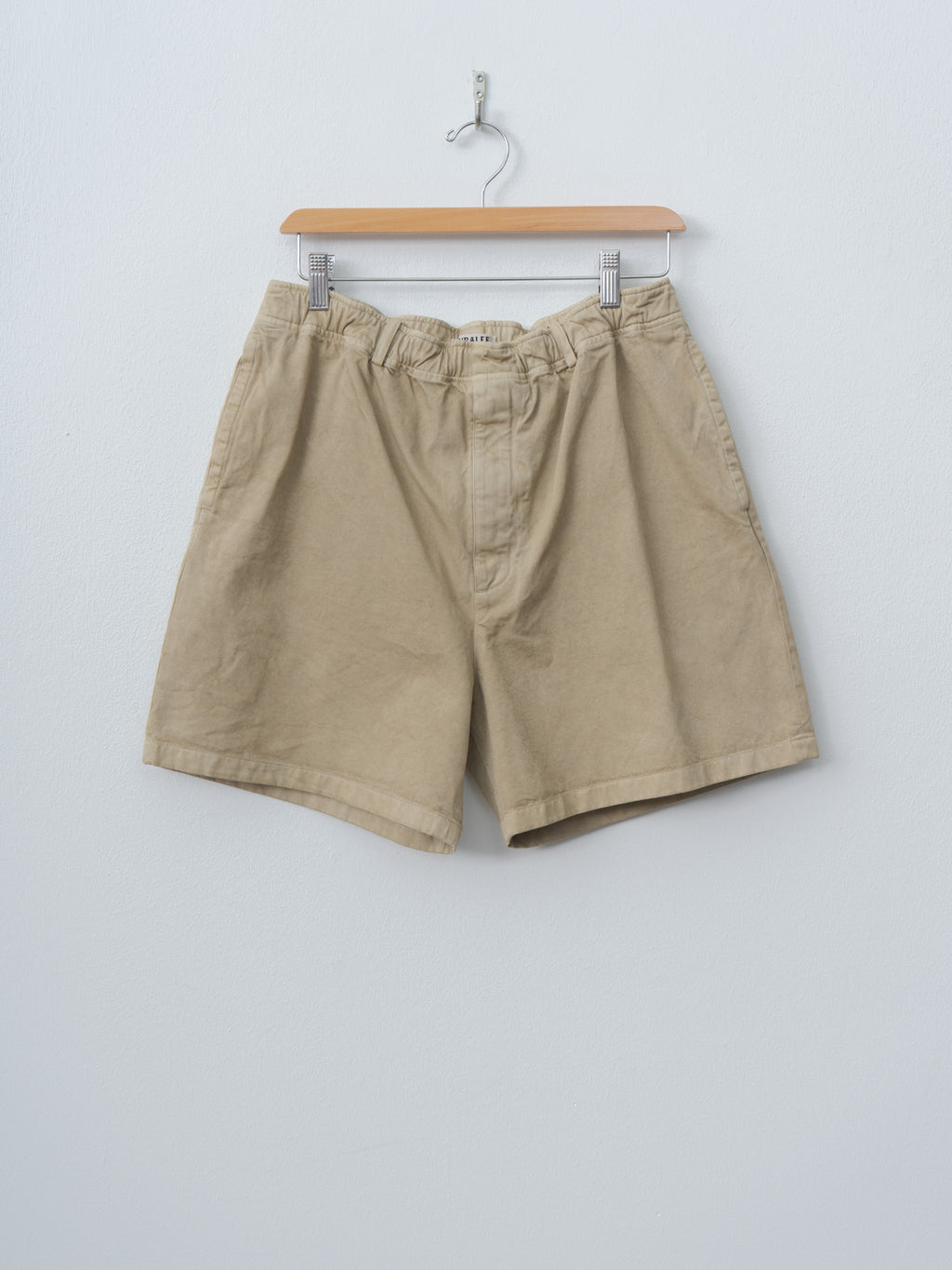 Namu Shop - Auralee Garment-Dyed Finx Light Chino Shorts - Beige