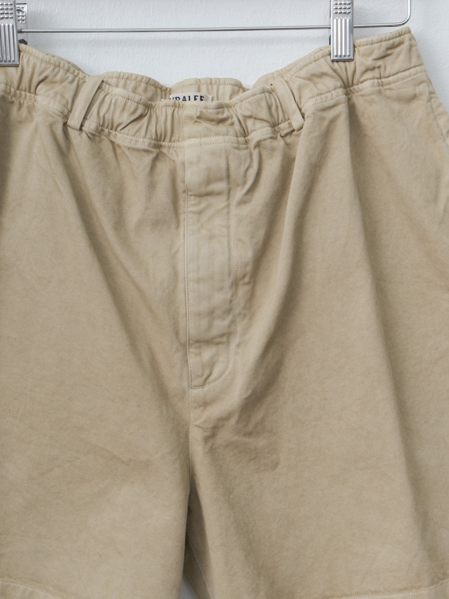 Namu Shop - Auralee Garment-Dyed Finx Light Chino Shorts - Beige