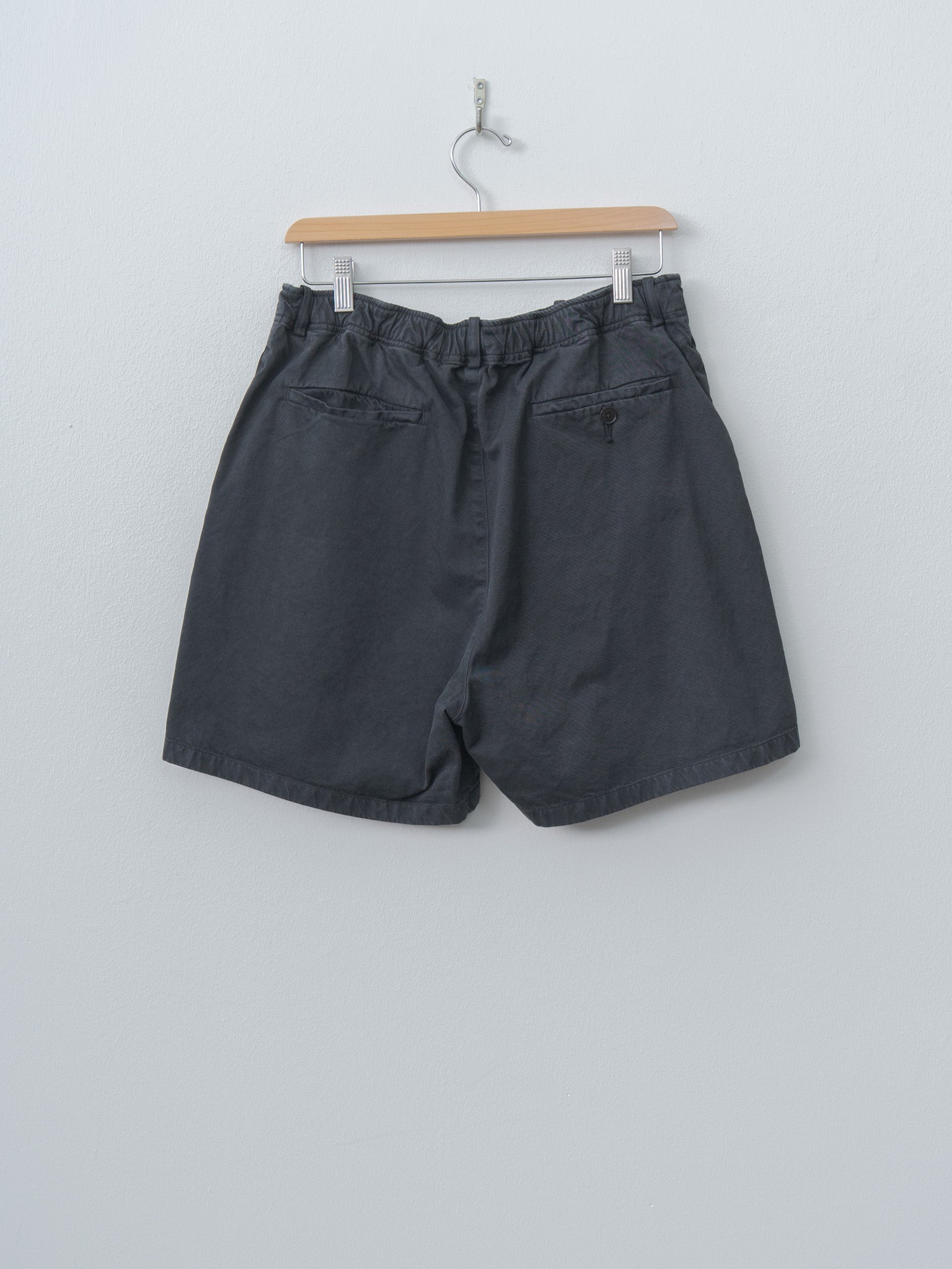 Namu Shop - Auralee Garment-Dyed Finx Light Chino Shorts - Black