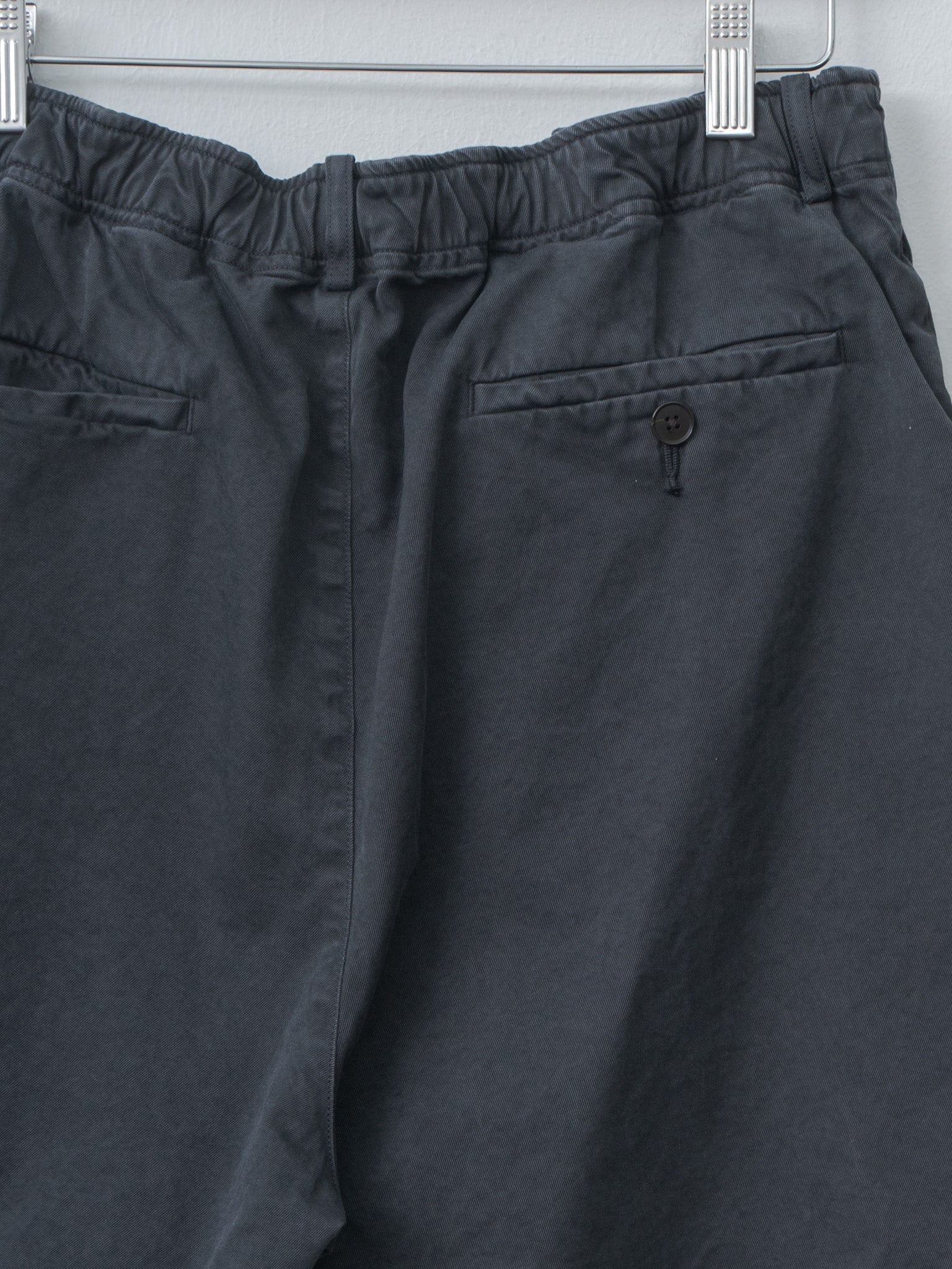 Namu Shop - Auralee Garment-Dyed Finx Light Chino Shorts - Black