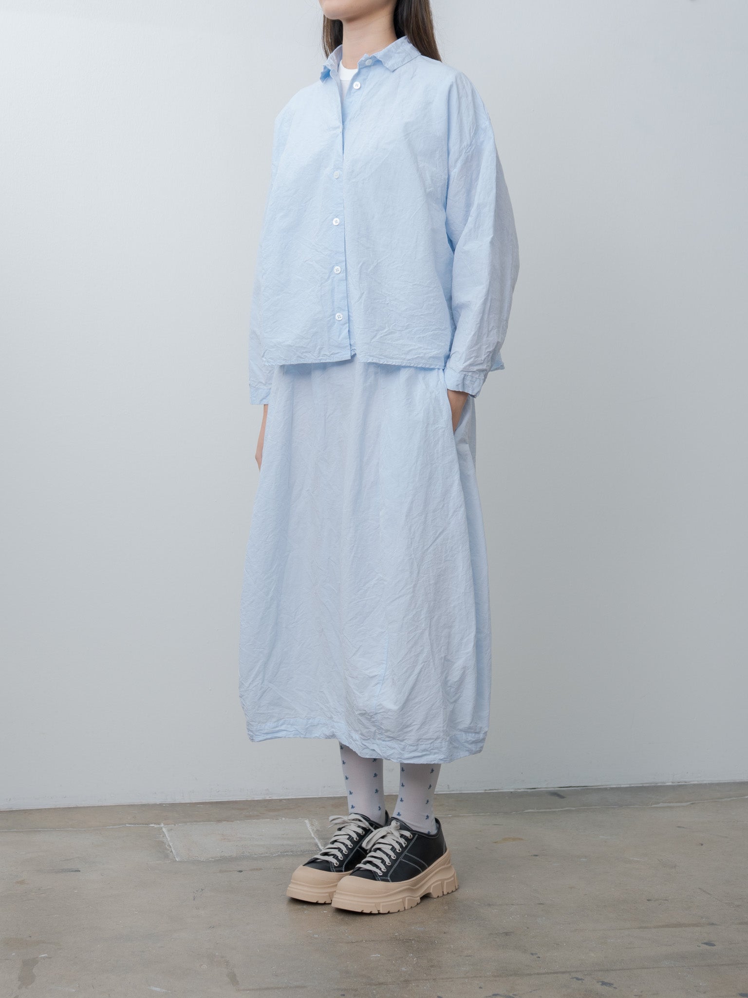 Namu Shop - Bergfabel Short Overshirt - Azur