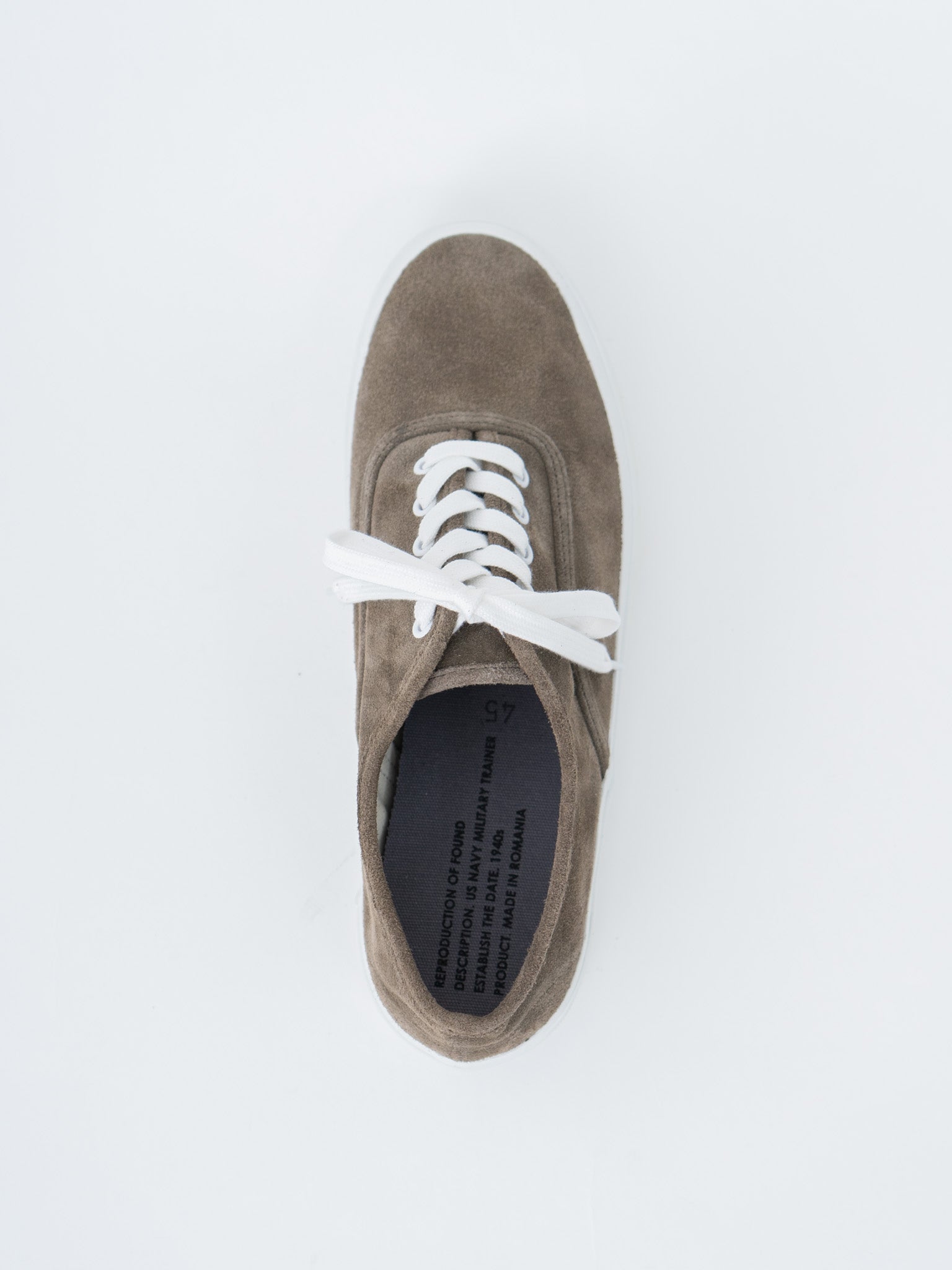 Namu Shop - Reproduction of Found 5851S US Navy Military Trainer - Dark Beige Suede/White