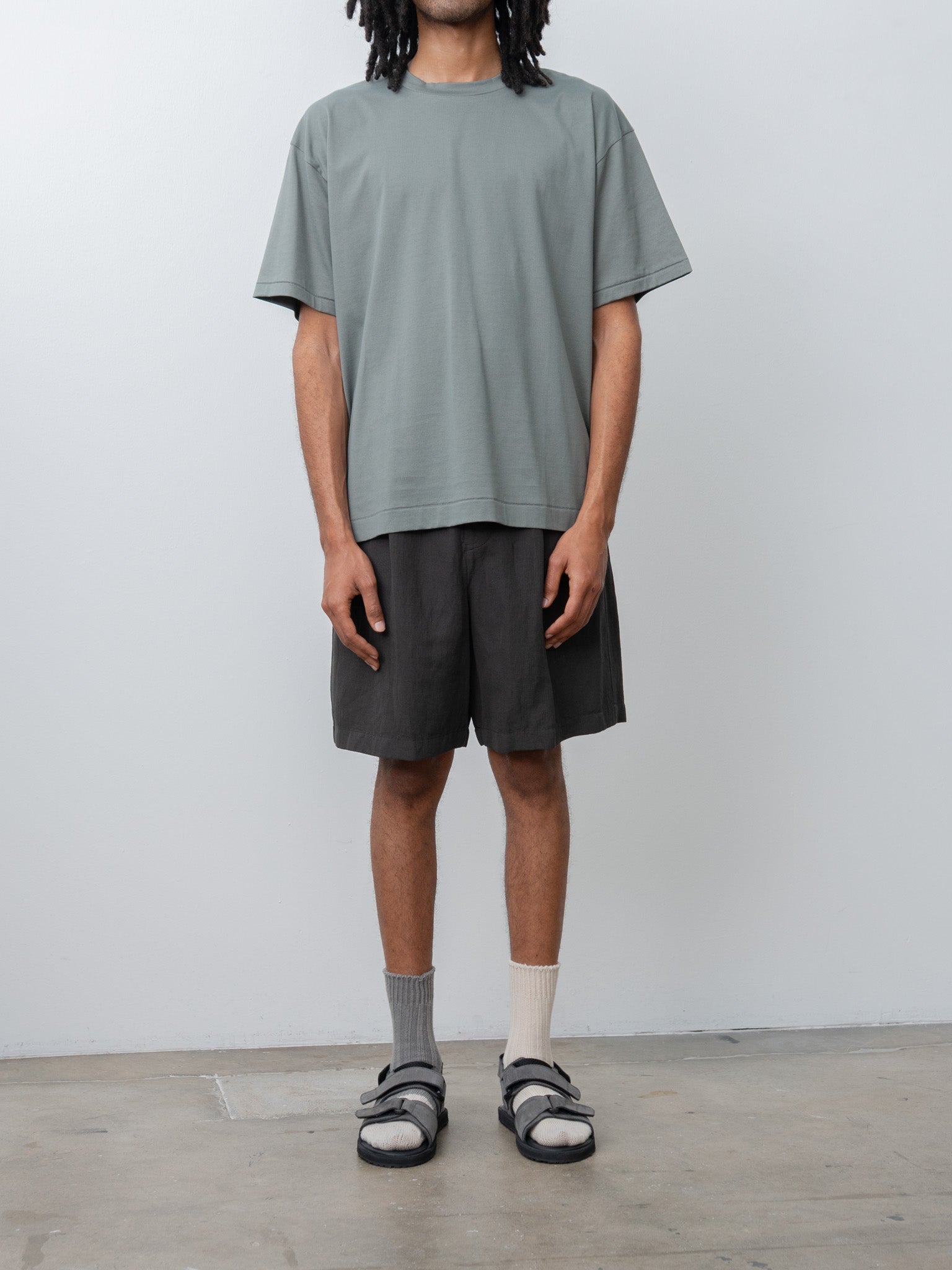 Namu Shop - Aton Suvin 60/2 Oversized T-Shirt - Khaki Green