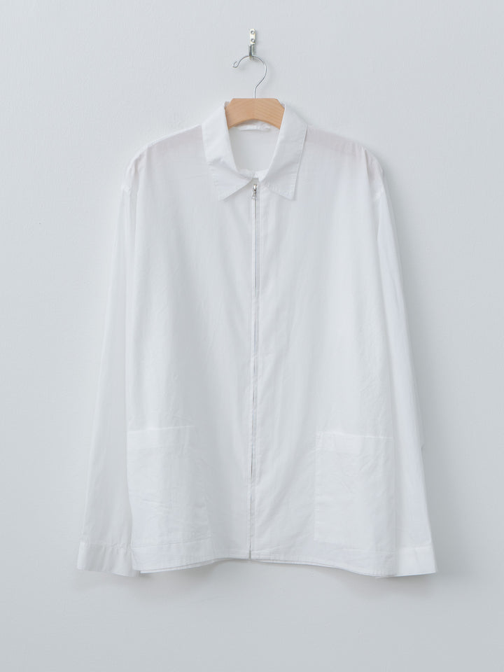 Namu Shop - Blurhms Chambray Zip Shirt - White