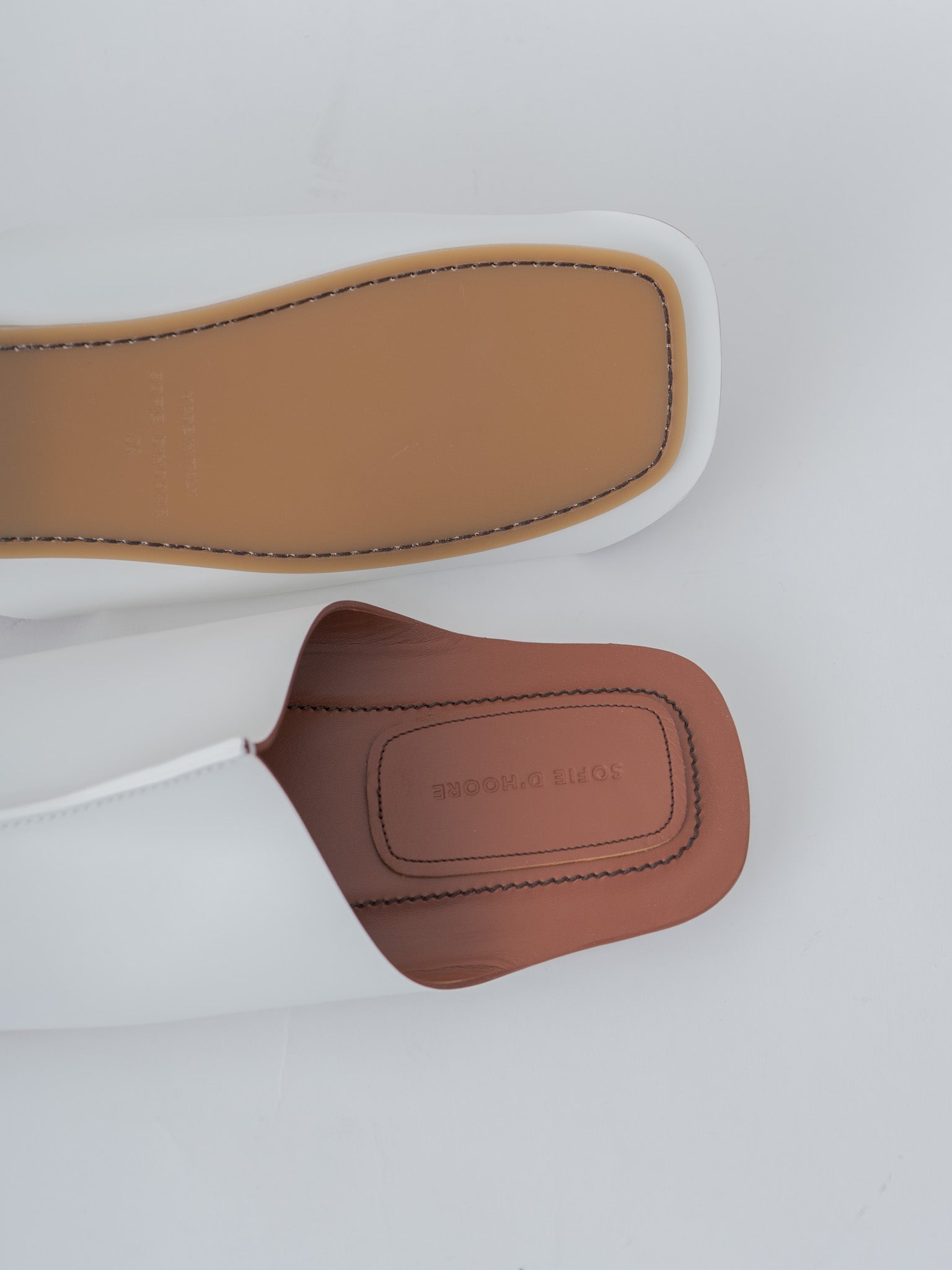 Namu Shop - Sofie D'Hoore Fuji Sandals - White/Tan Outsole