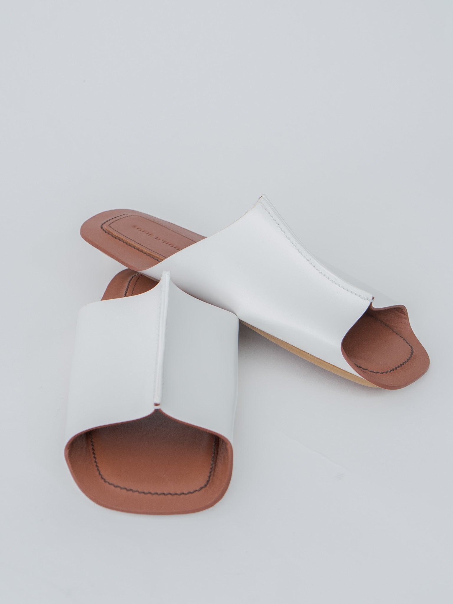 Namu Shop - Sofie D'Hoore Fuji Sandals - White/Tan Outsole