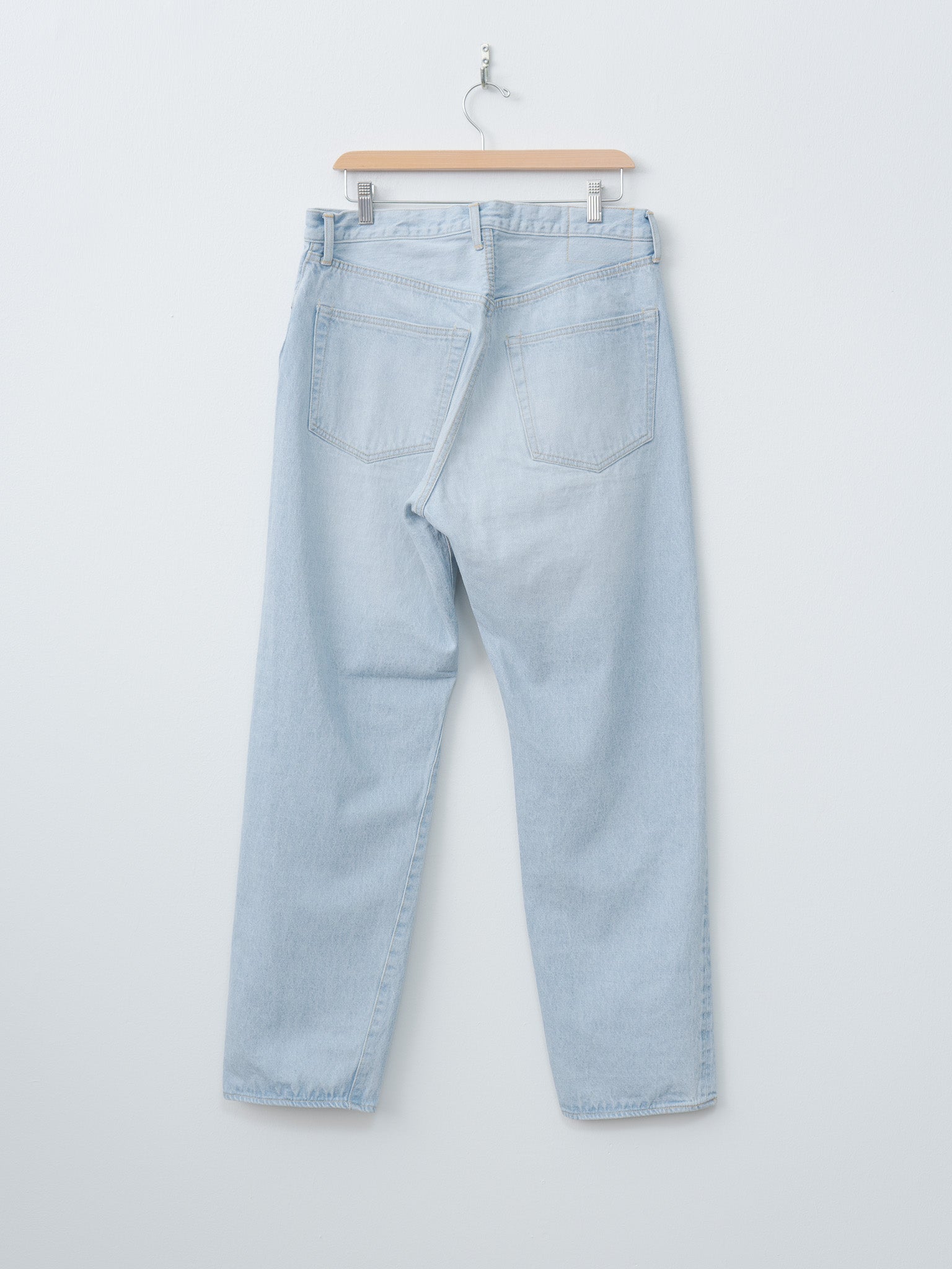Namu Shop - Kaptain Sunshine 5P Zipper Front Denim Pants - Indigo Ice Wash