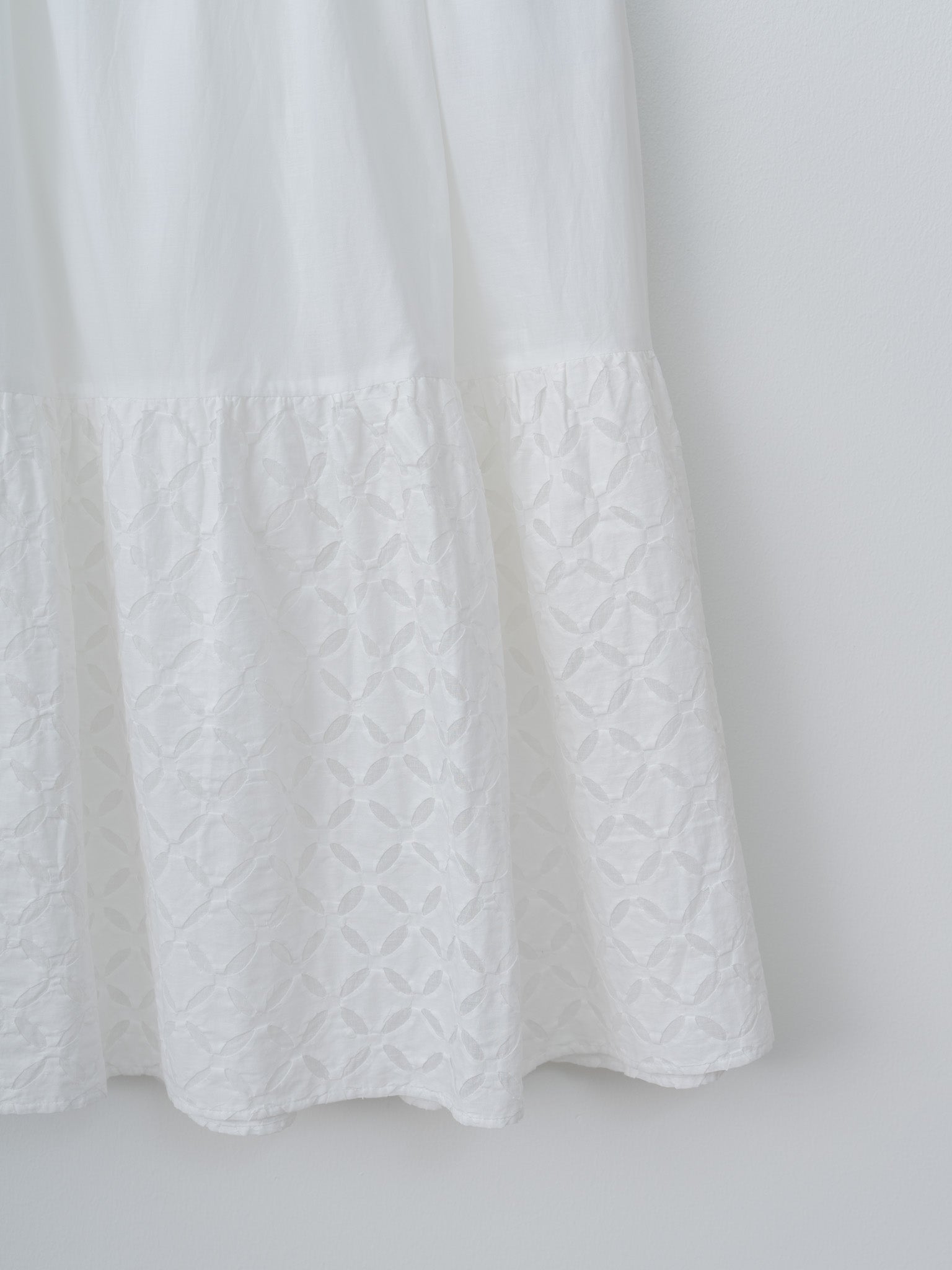 Namu Shop - Ichi Antiquites India Reverse Appliqué Skirt - White
