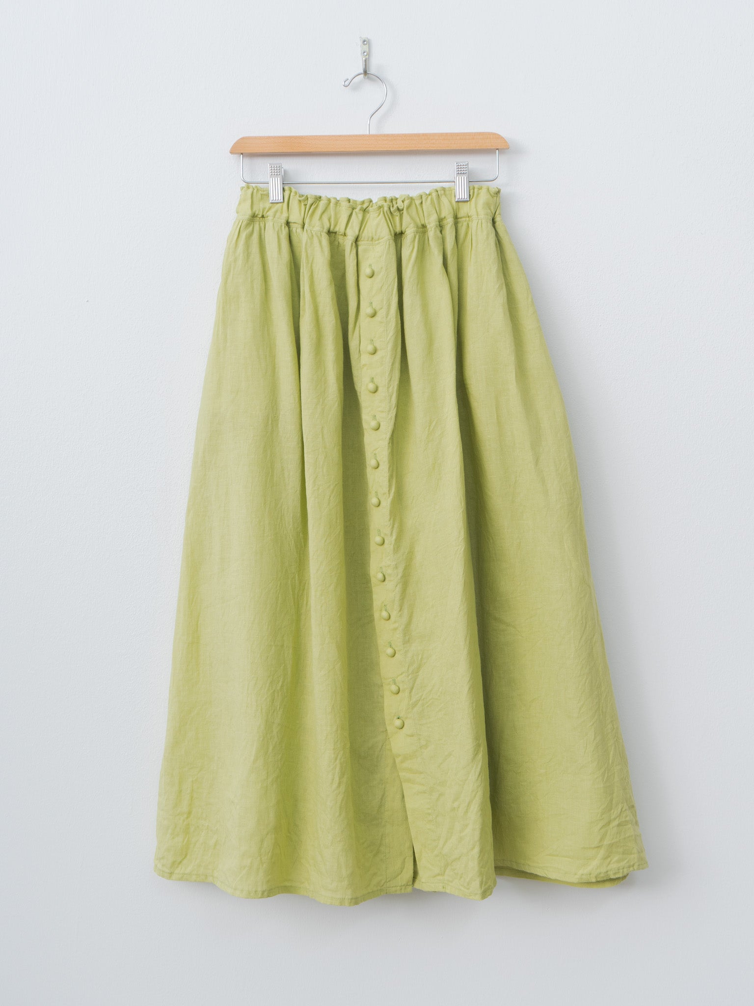 Namu Shop - Ichi Antiquites French Linen Skirt - Pistachio