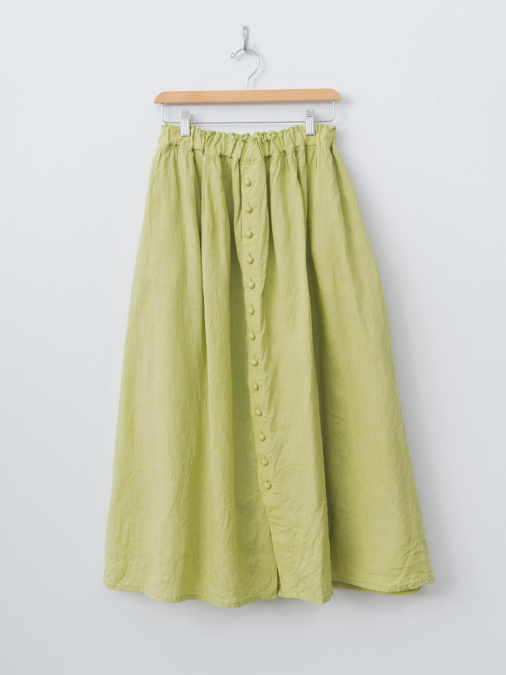 Namu Shop - Ichi Antiquites French Linen Skirt - Pistachio