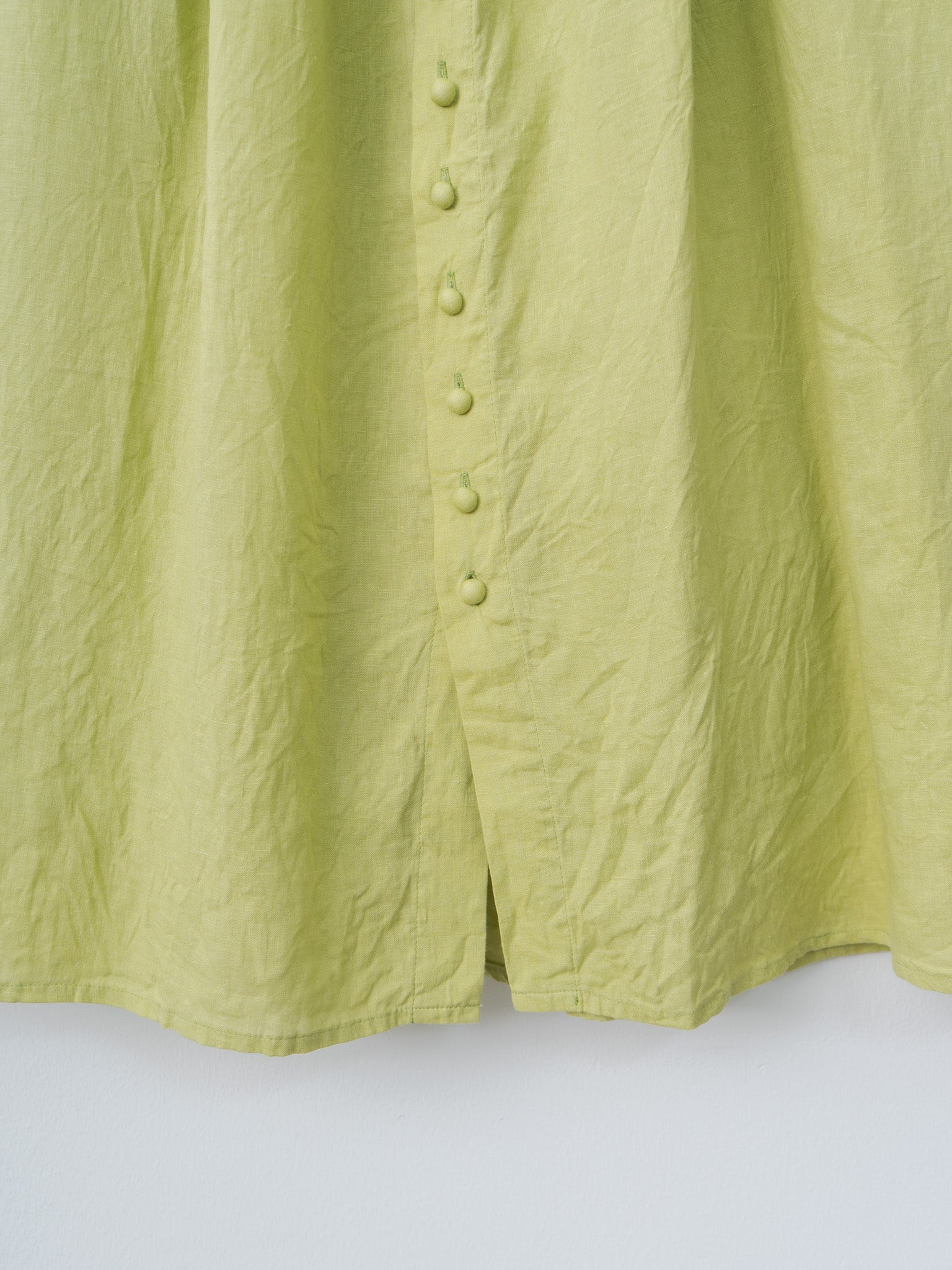 Namu Shop - Ichi Antiquites French Linen Skirt - Pistachio
