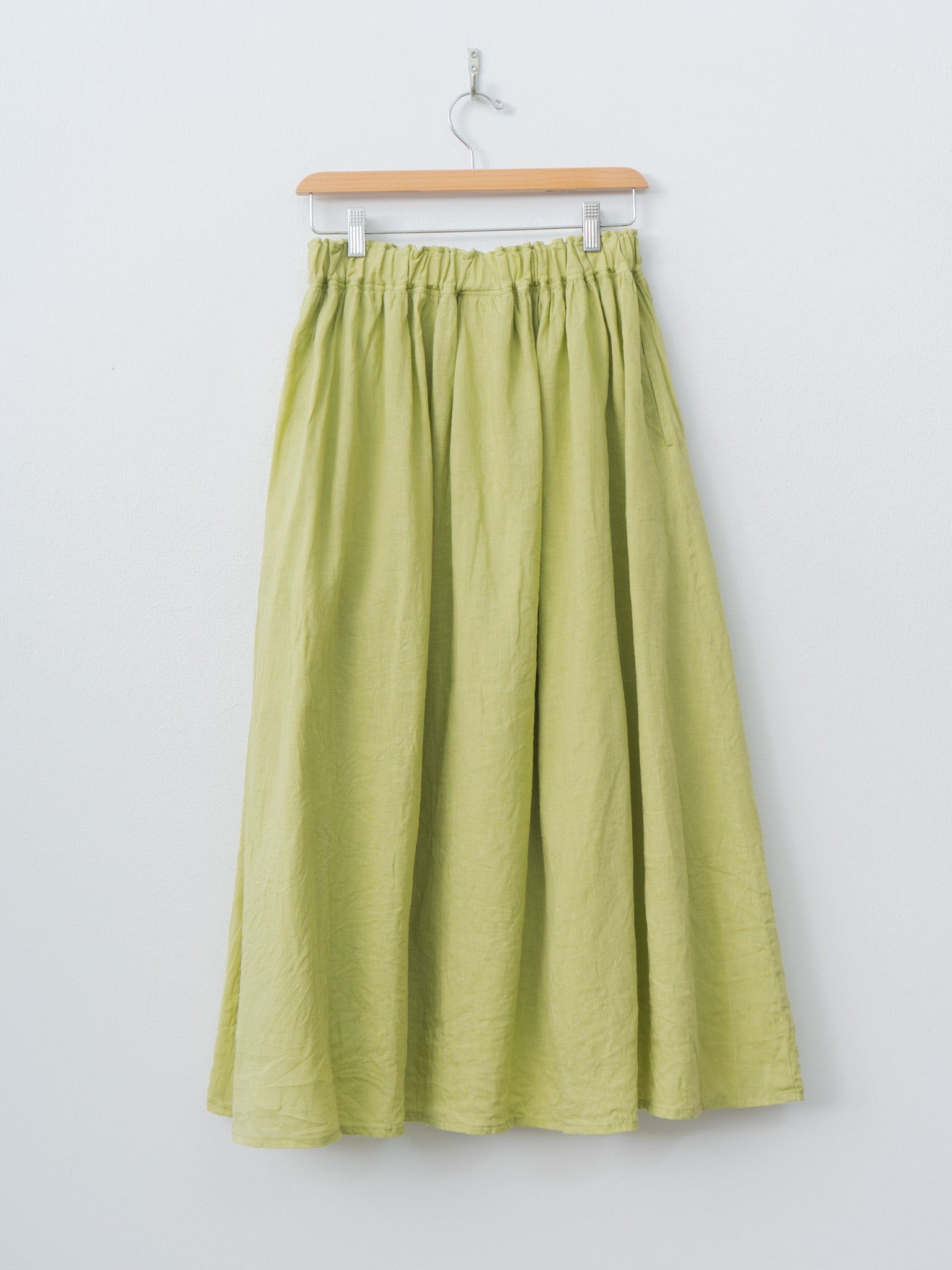 Namu Shop - Ichi Antiquites French Linen Skirt - Pistachio