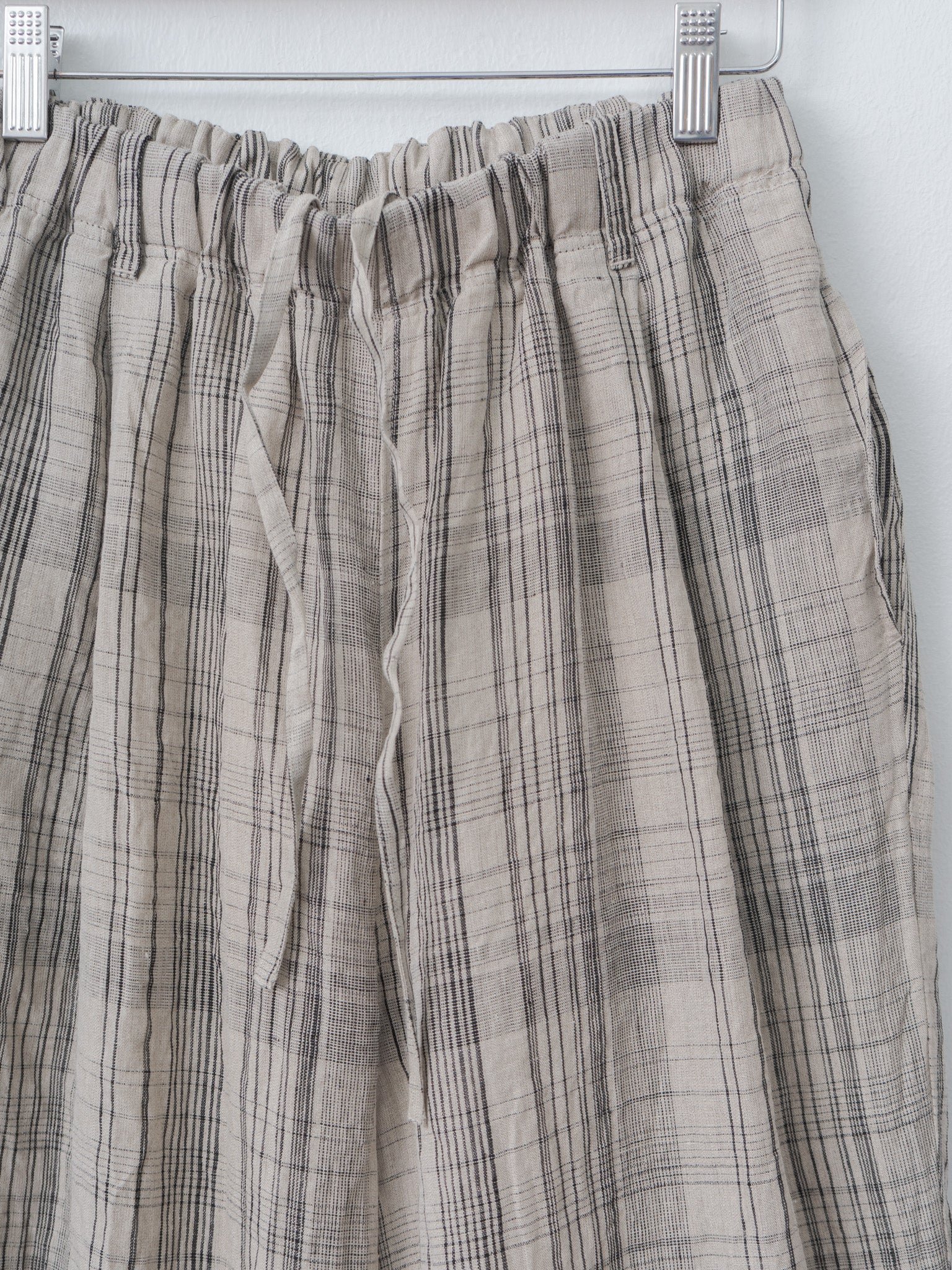 Namu Shop - Ichi Antiquites Check Pants - Natural