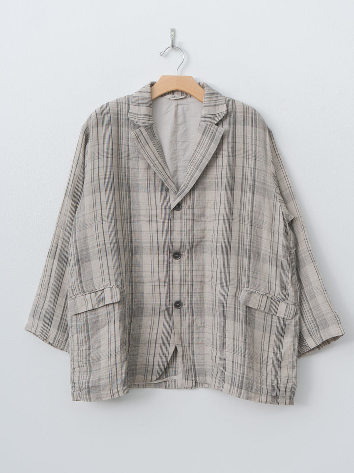 Namu Shop - Ichi Antiquites Check Jacket - Natural