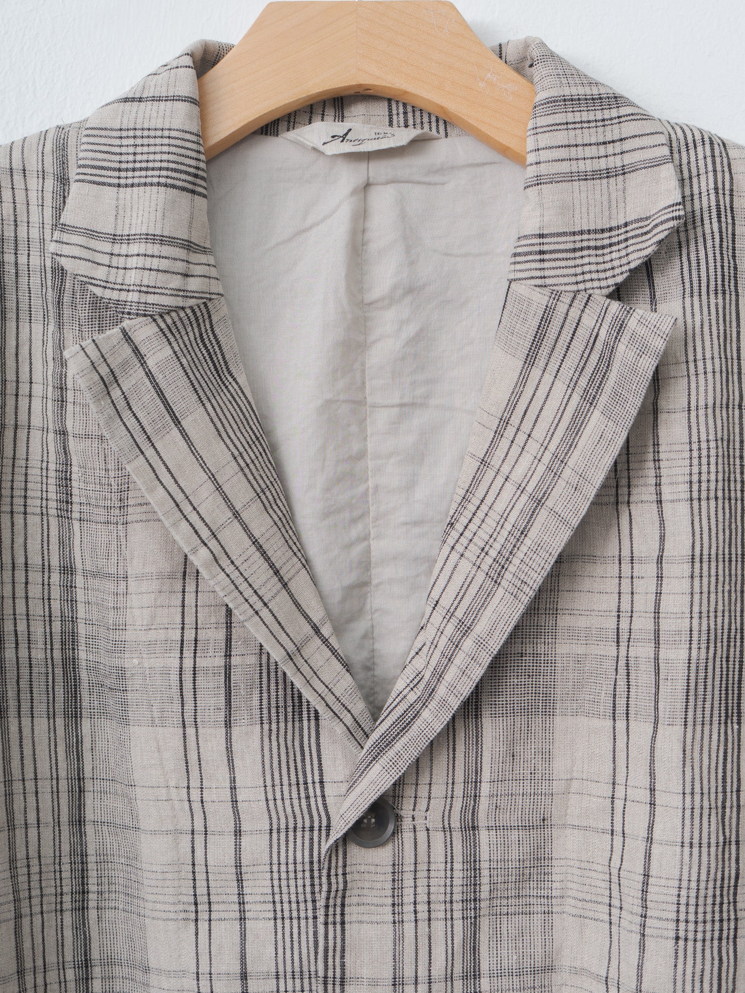 Namu Shop - Ichi Antiquites Check Jacket - Natural