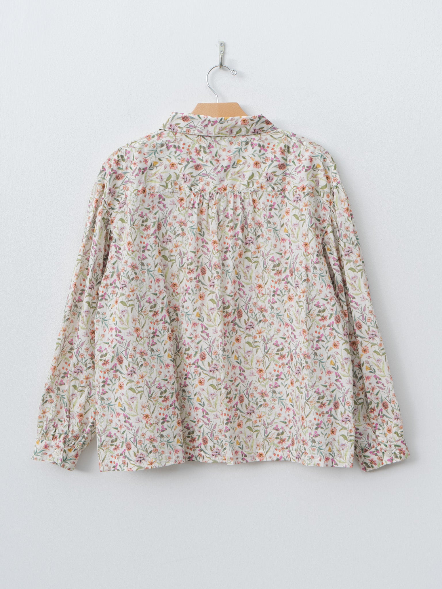 Namu Shop - Ichi Antiquites Liberty Print Shirt - Green Flower