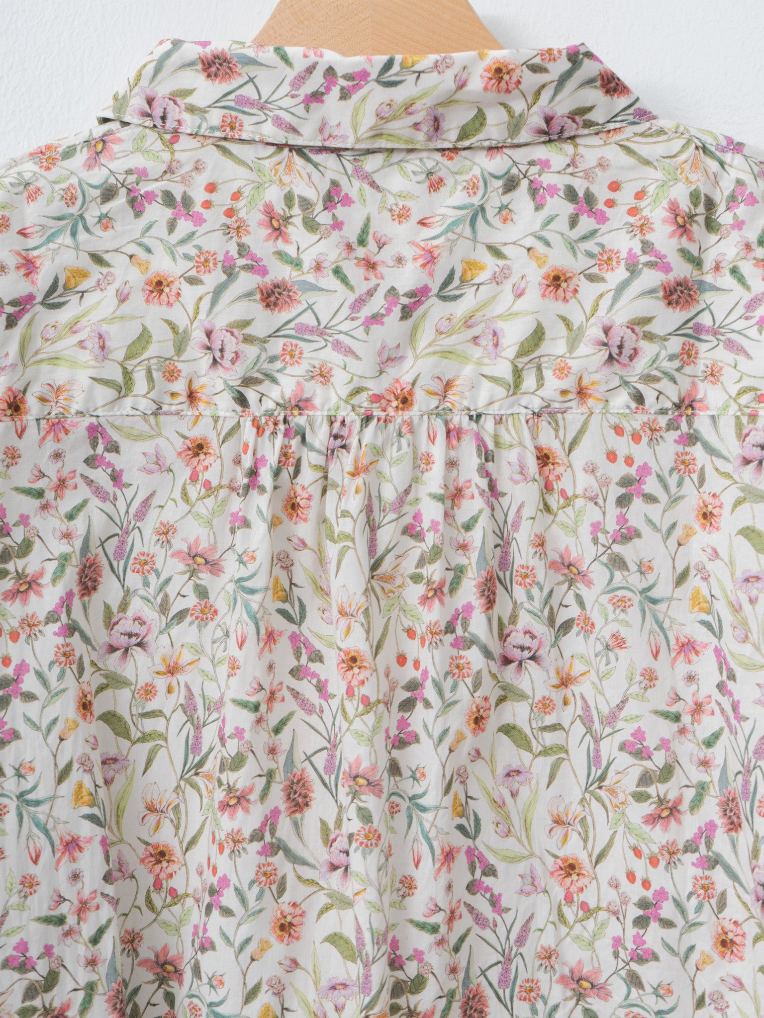 Namu Shop - Ichi Antiquites Liberty Print Shirt - Green Flower