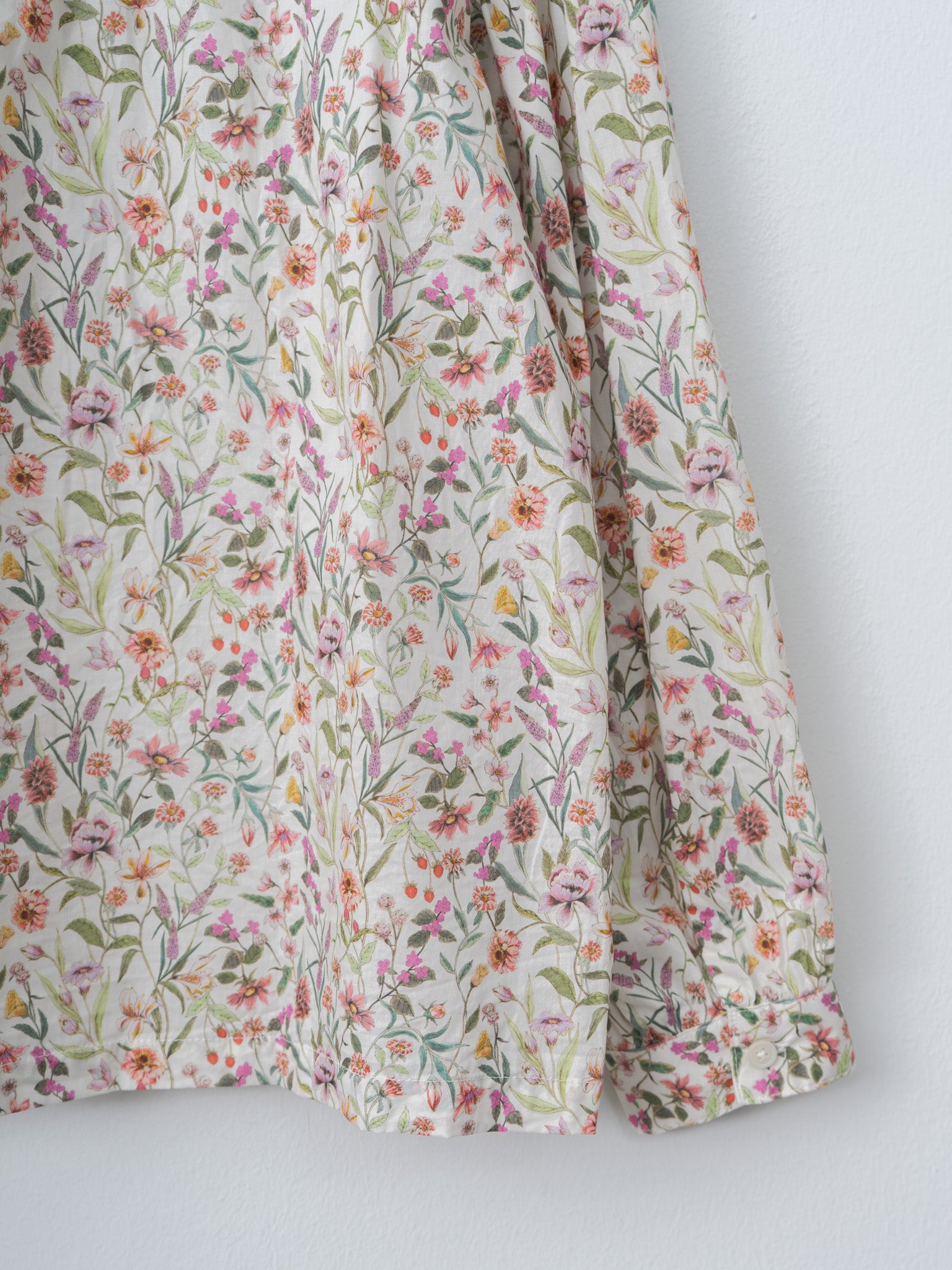 Namu Shop - Ichi Antiquites Liberty Print Shirt - Green Flower