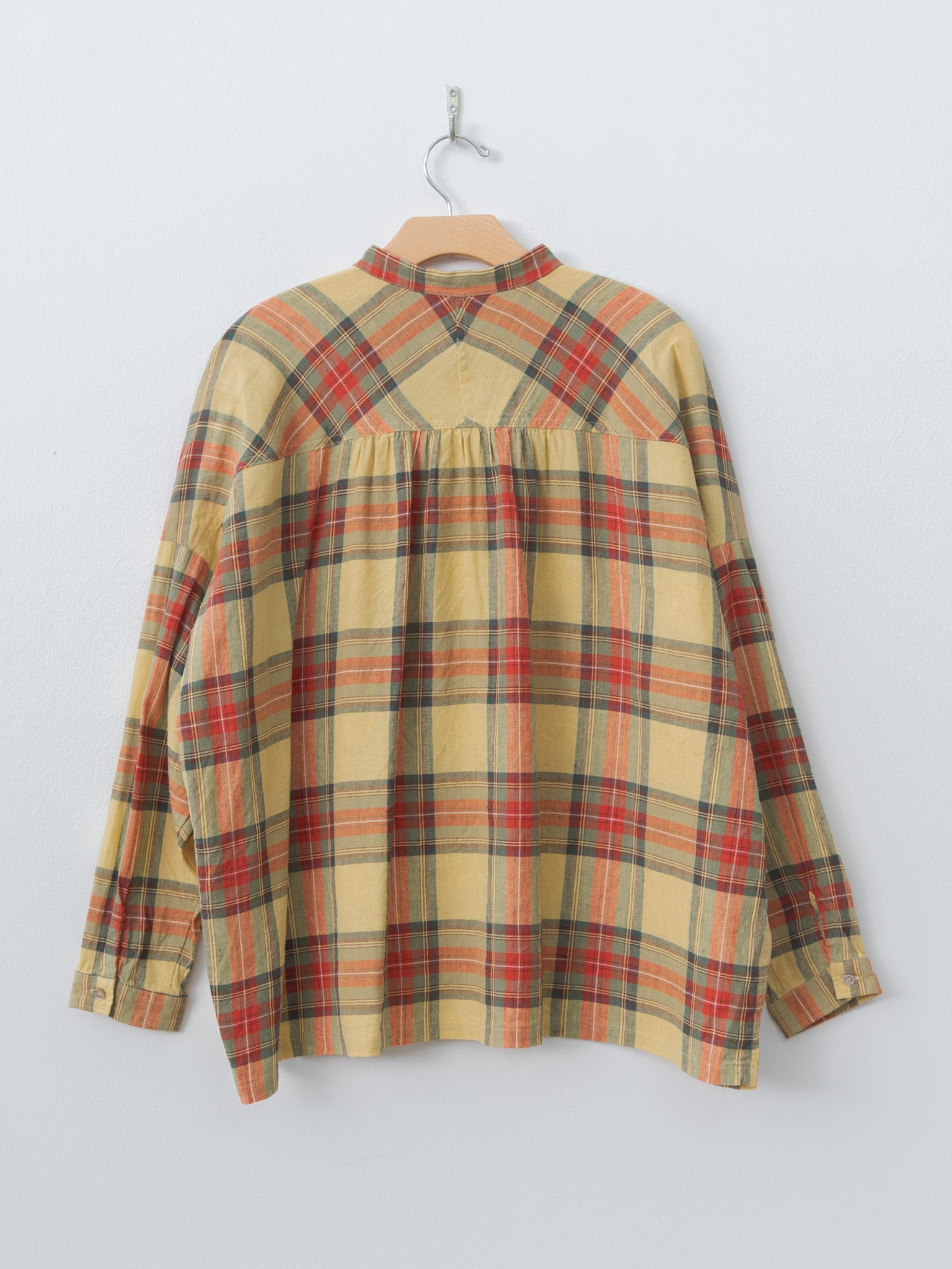 Namu Shop - Ichi Antiquites Tartan Shirt - Butter Yellow