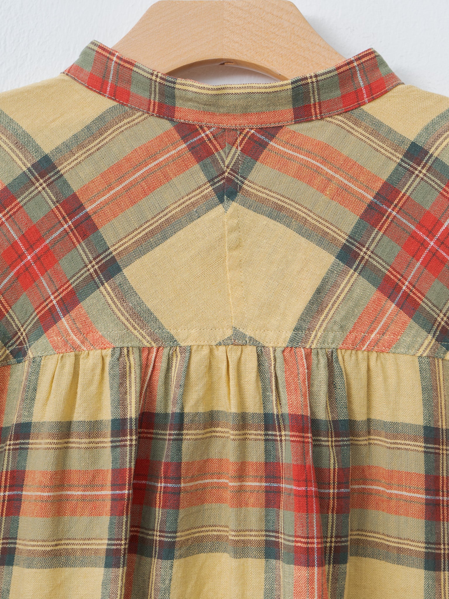 Namu Shop - Ichi Antiquites Tartan Shirt - Butter Yellow