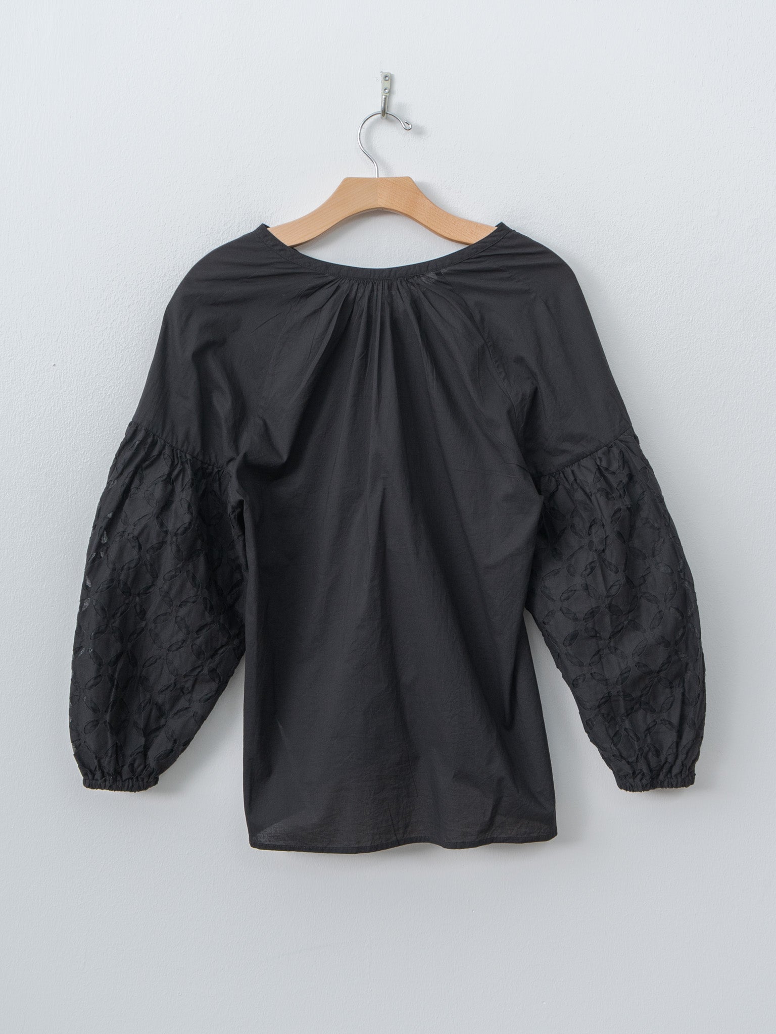 Namu Shop - Ichi Antiquites India Reverse Appliqué Shirt - Black