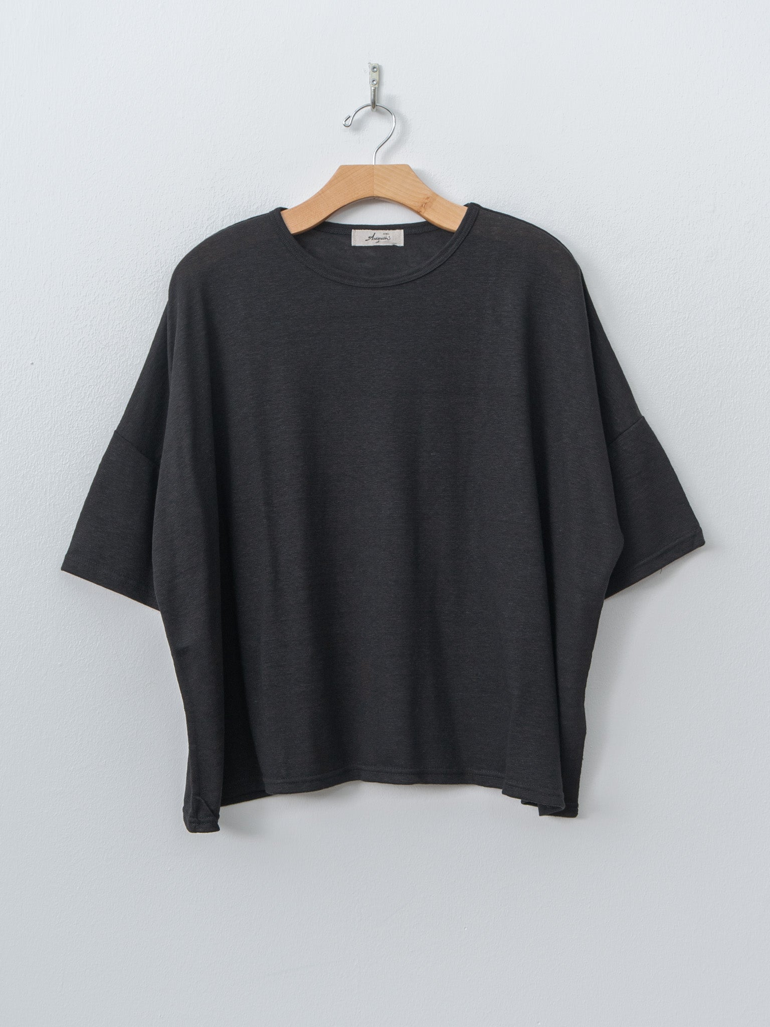 Namu Shop - Ichi Antiquites Short Sleeve Pullover - Black