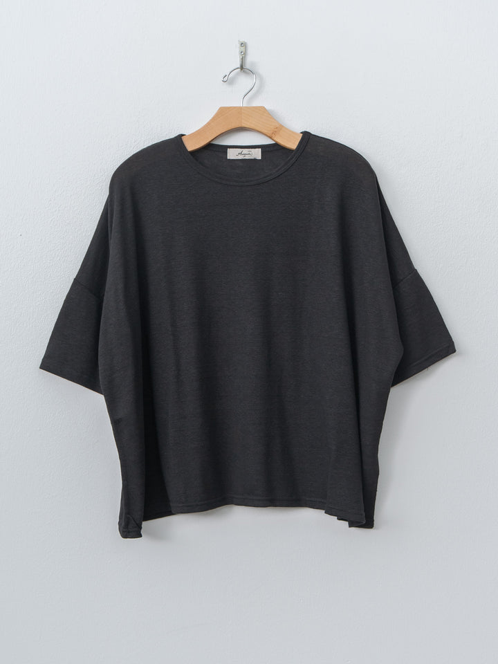 Namu Shop - Ichi Antiquites Short Sleeve Pullover - Black