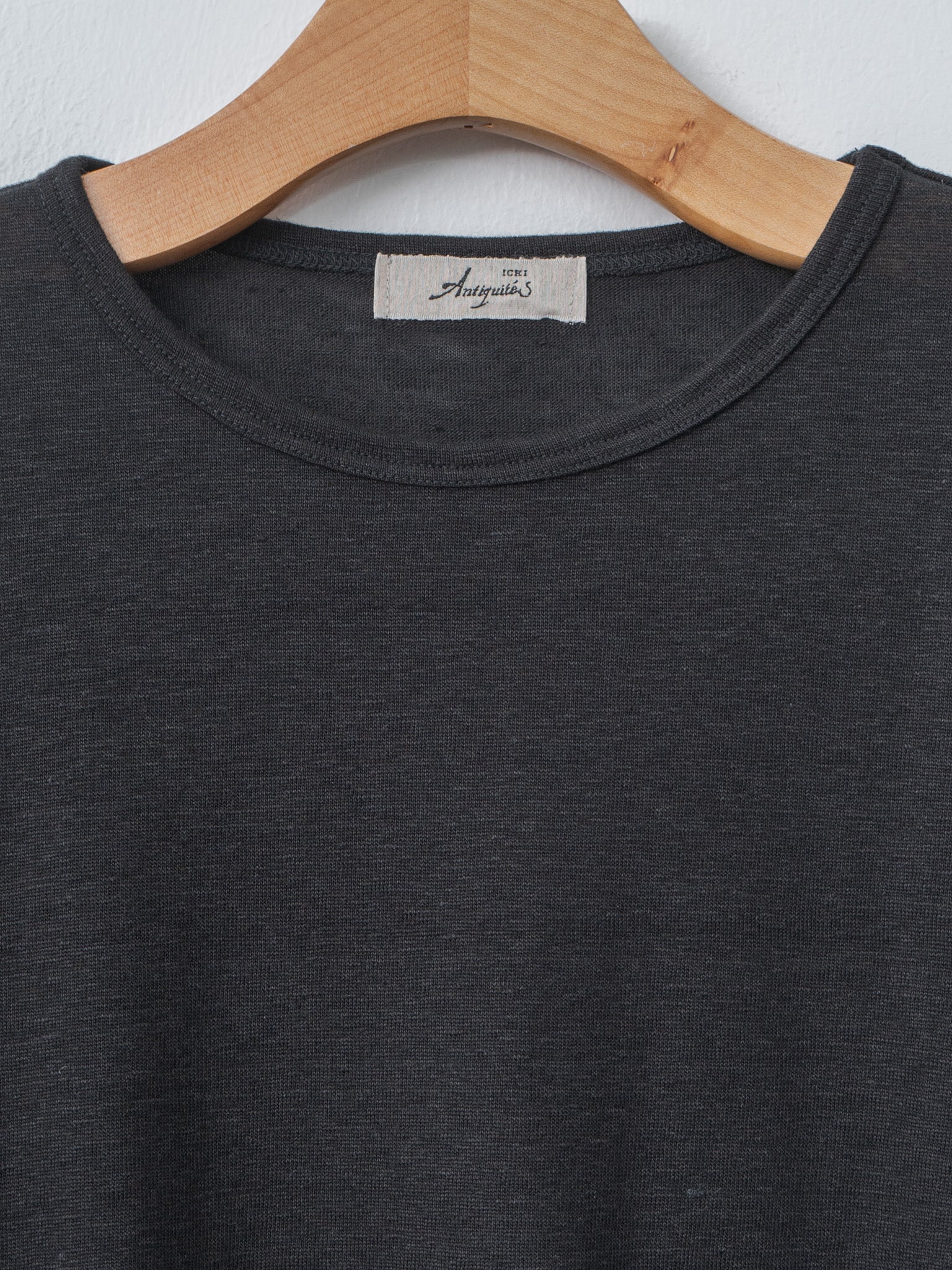 Namu Shop - Ichi Antiquites Short Sleeve Pullover - Black