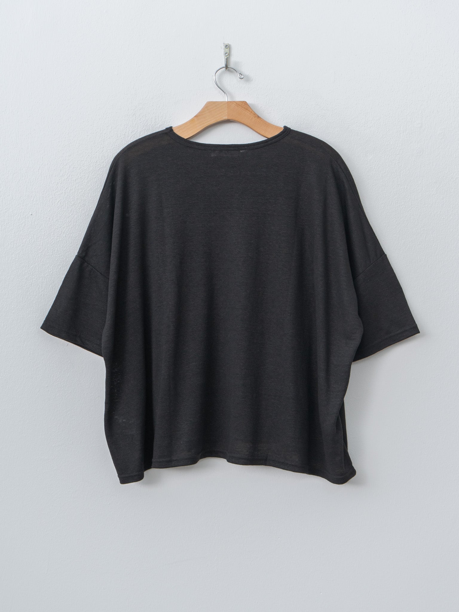 Namu Shop - Ichi Antiquites Short Sleeve Pullover - Black