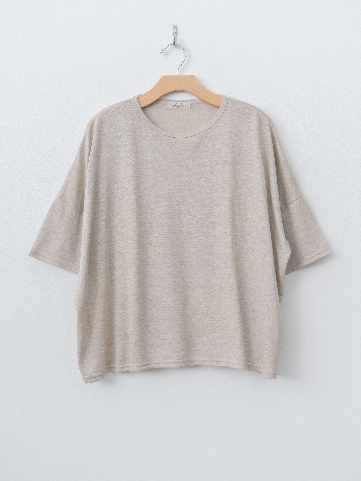 Namu Shop - Ichi Antiquites Short Sleeve Pullover - Natural