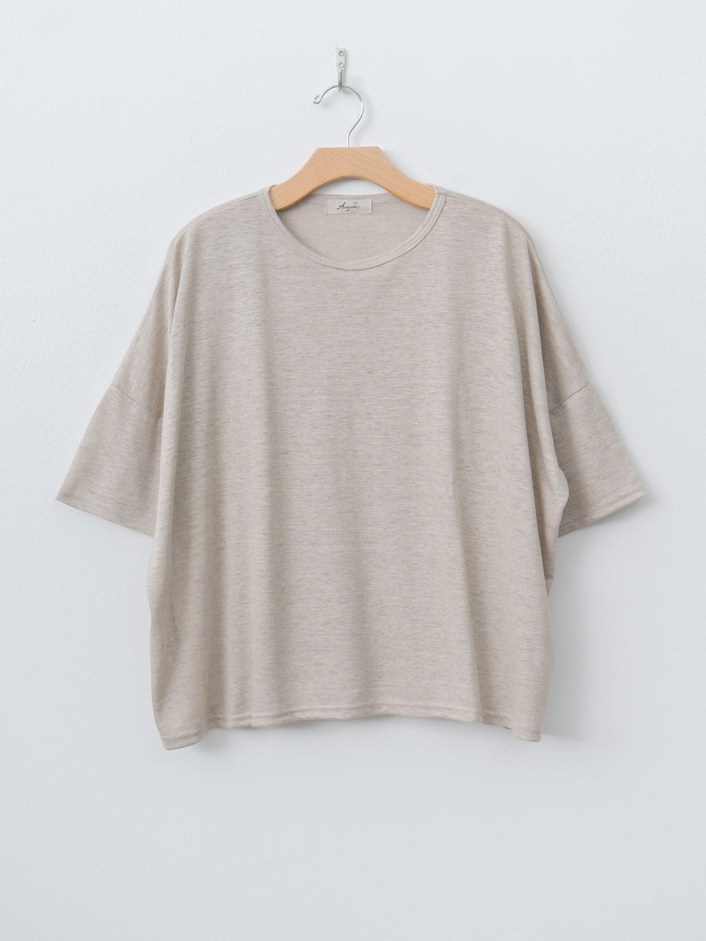 Namu Shop - Ichi Antiquites Short Sleeve Pullover - Natural