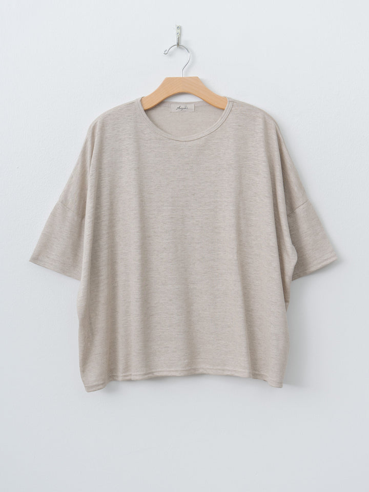 Namu Shop - Ichi Antiquites Short Sleeve Pullover - Natural