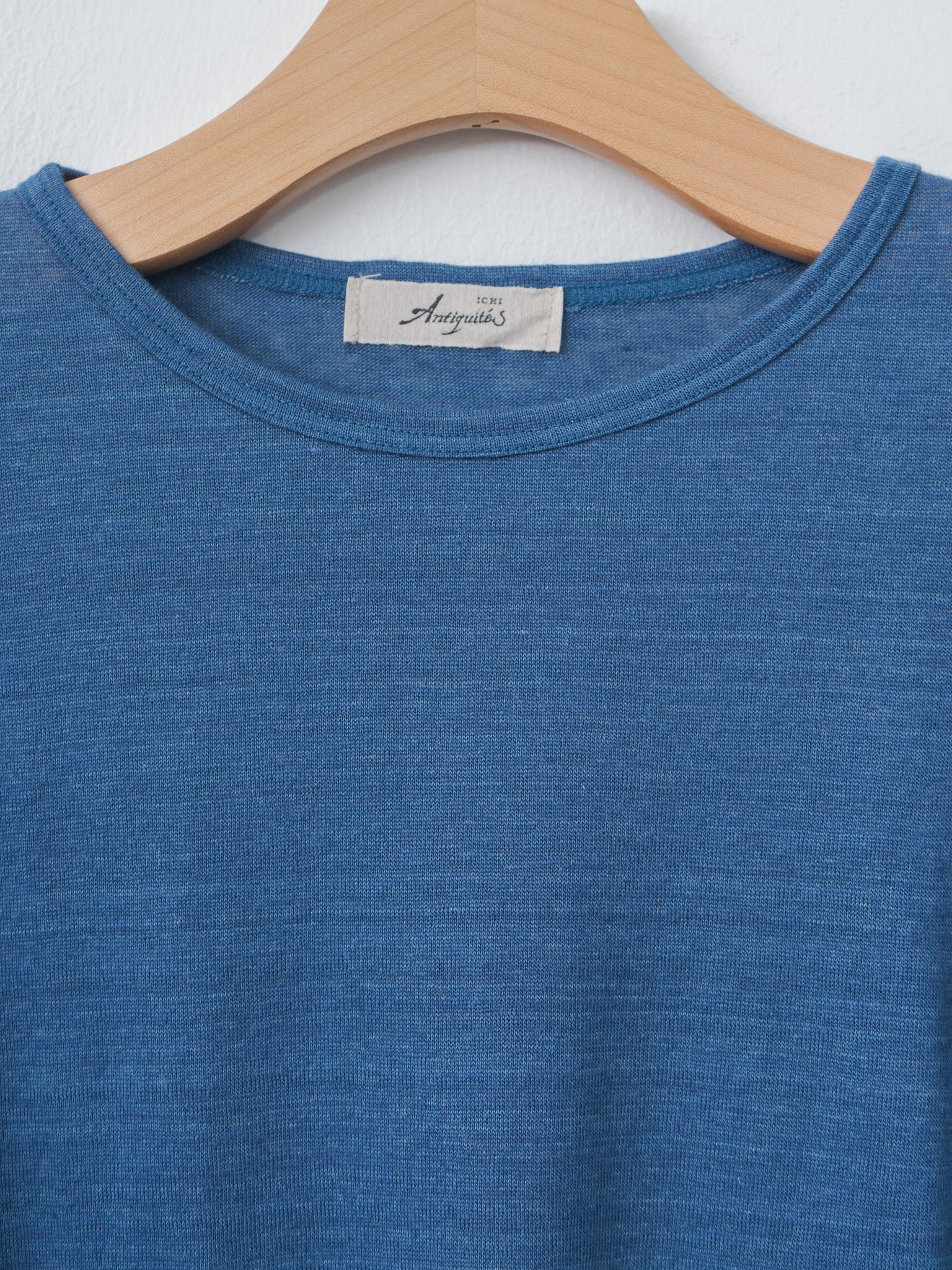 Namu Shop - Ichi Antiquites Short Sleeve Pullover - Blue