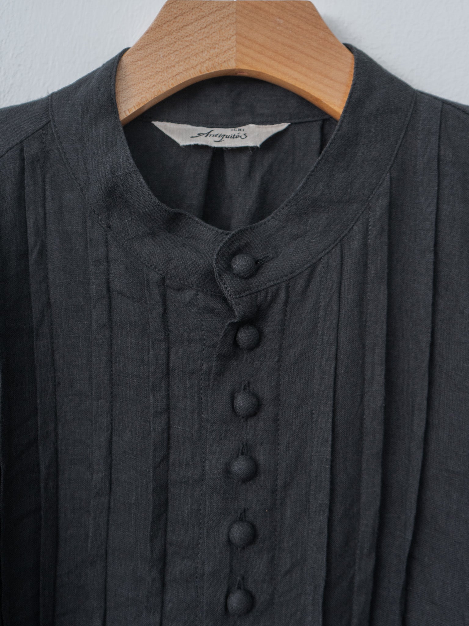 Namu Shop - Ichi Antiquites French Linen Shirt - Black