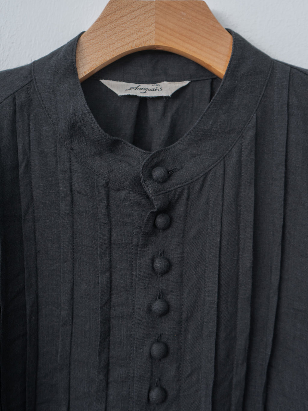 Namu Shop - Ichi Antiquites French Linen Shirt - Black