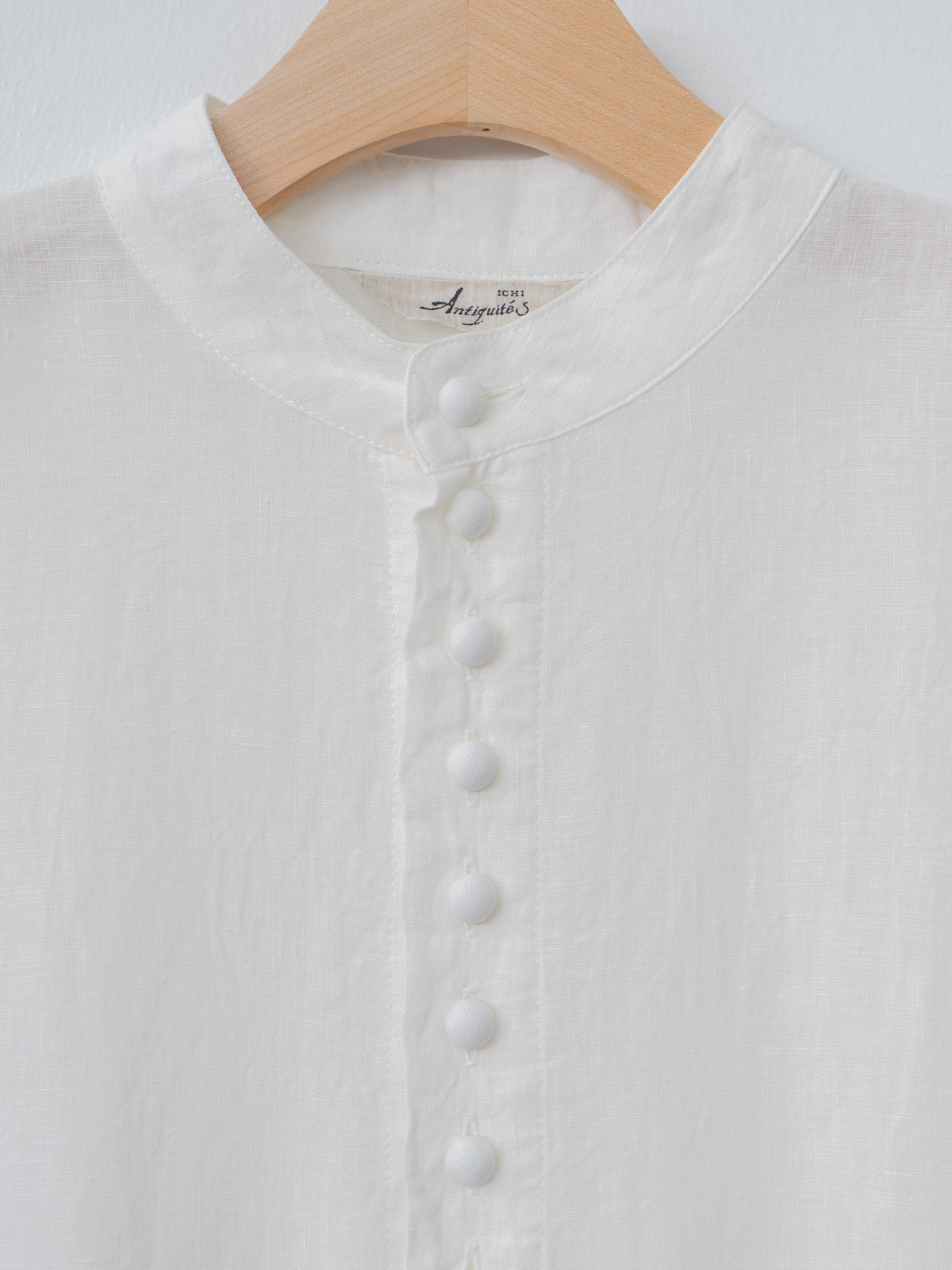 Namu Shop - Ichi Antiquites French Linen Dress - White