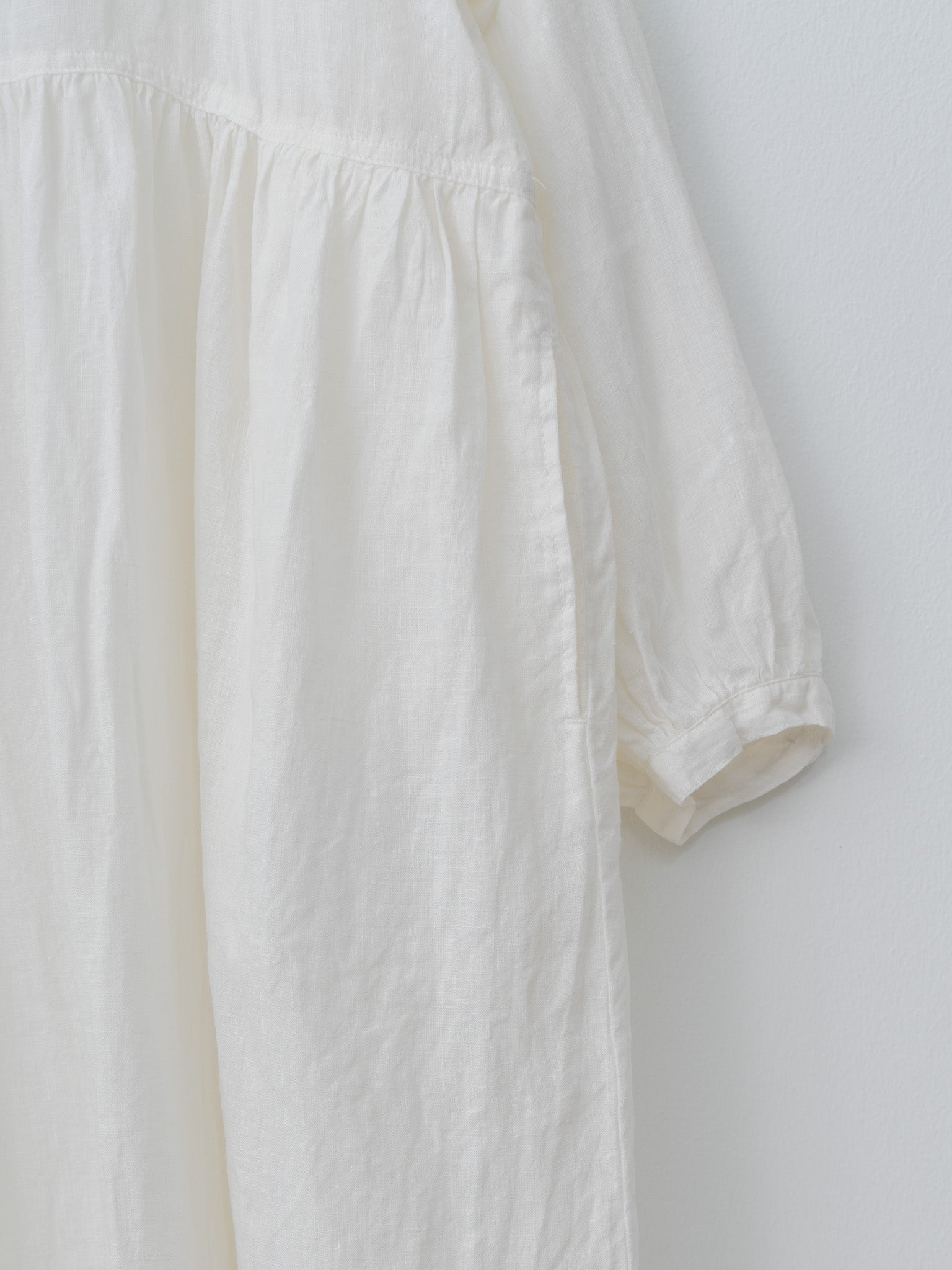 Namu Shop - Ichi Antiquites French Linen Dress - White