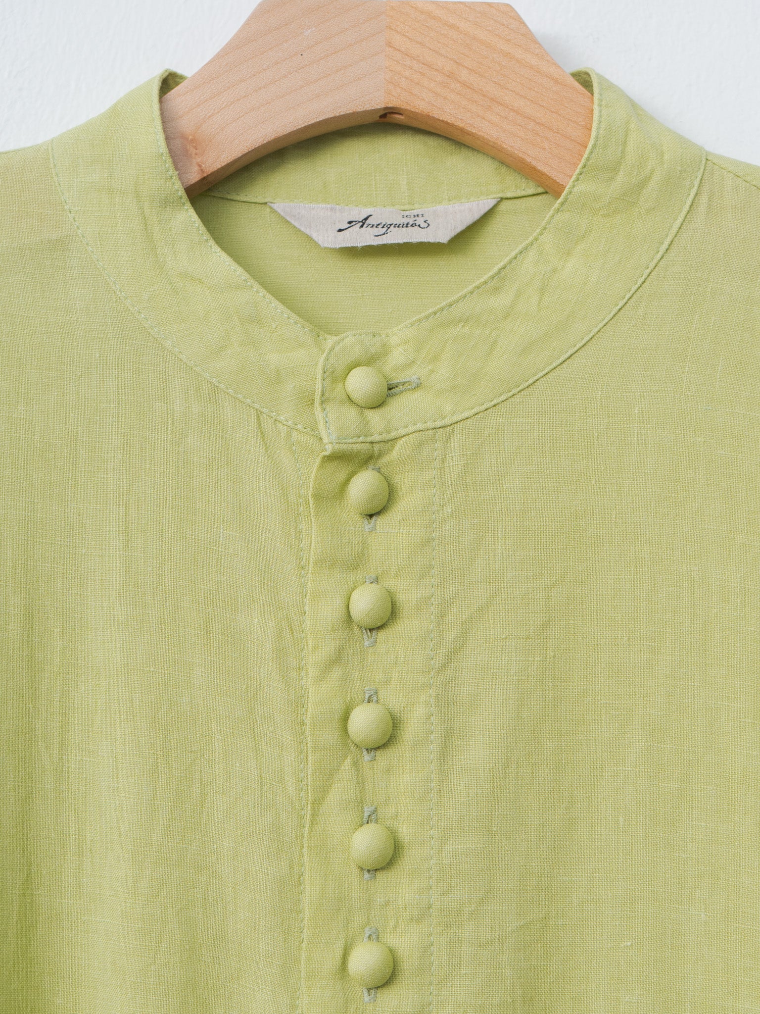 Namu Shop - Ichi Antiquites French Linen Dress - Pistachio