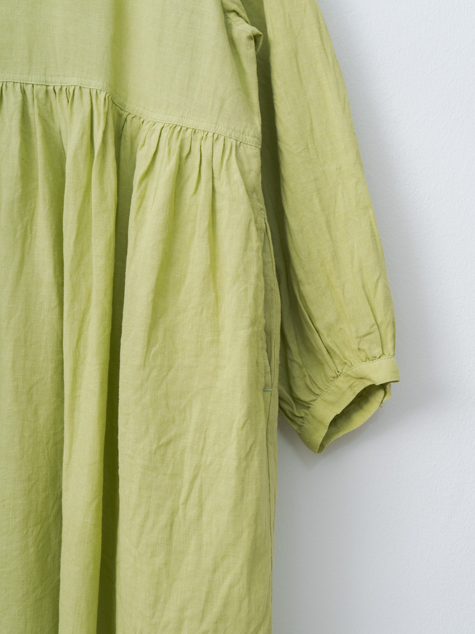 Namu Shop - Ichi Antiquites French Linen Dress - Pistachio