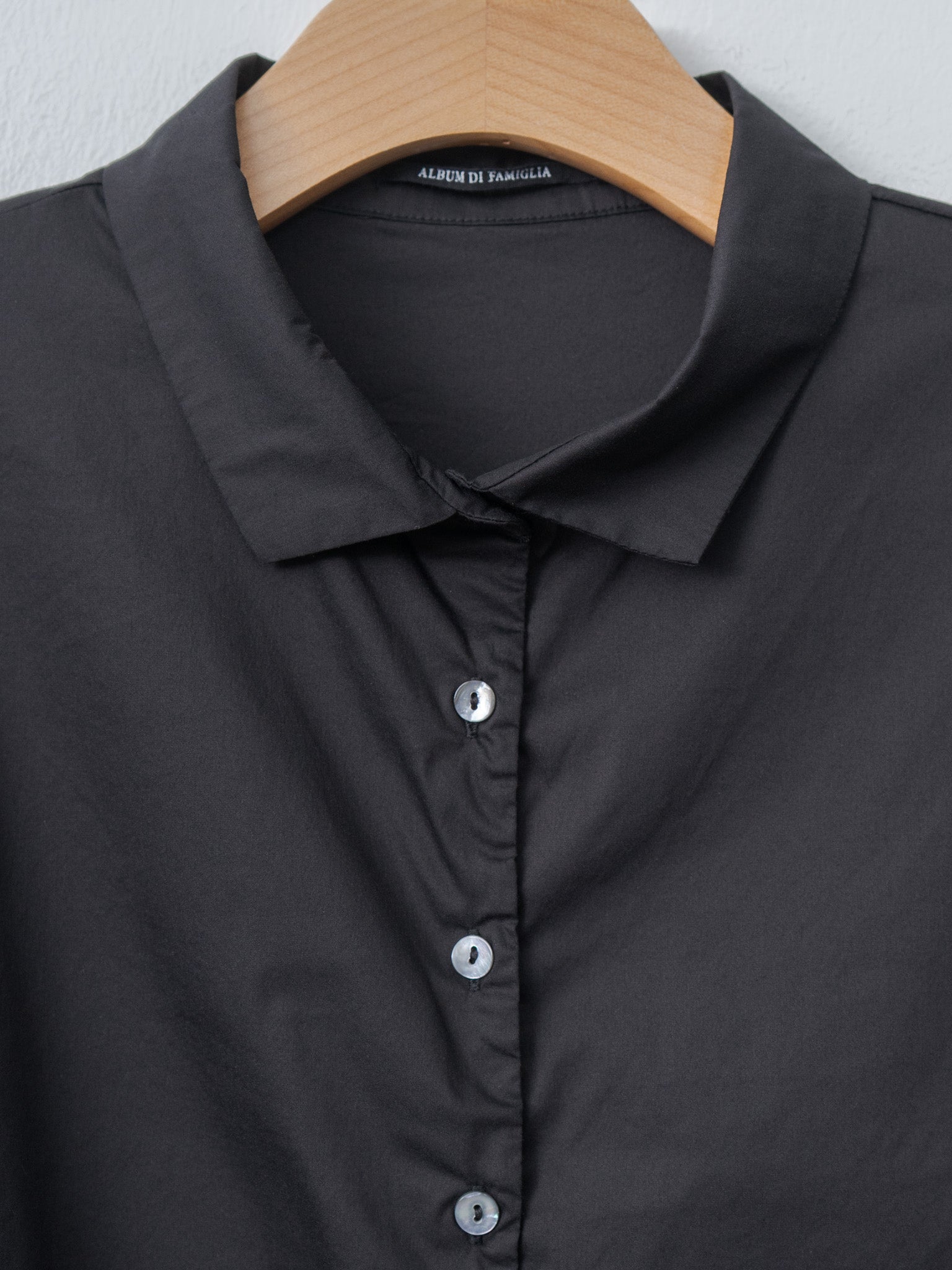 Namu Shop - Album di Famiglia Short Collar Shirt TSL - Black