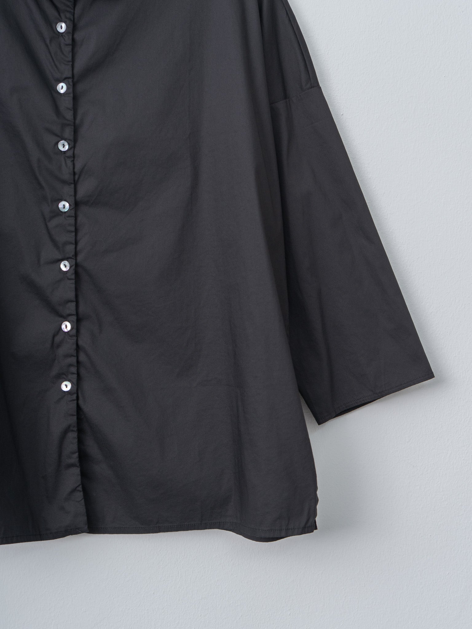 Namu Shop - Album di Famiglia Short Collar Shirt TSL - Black