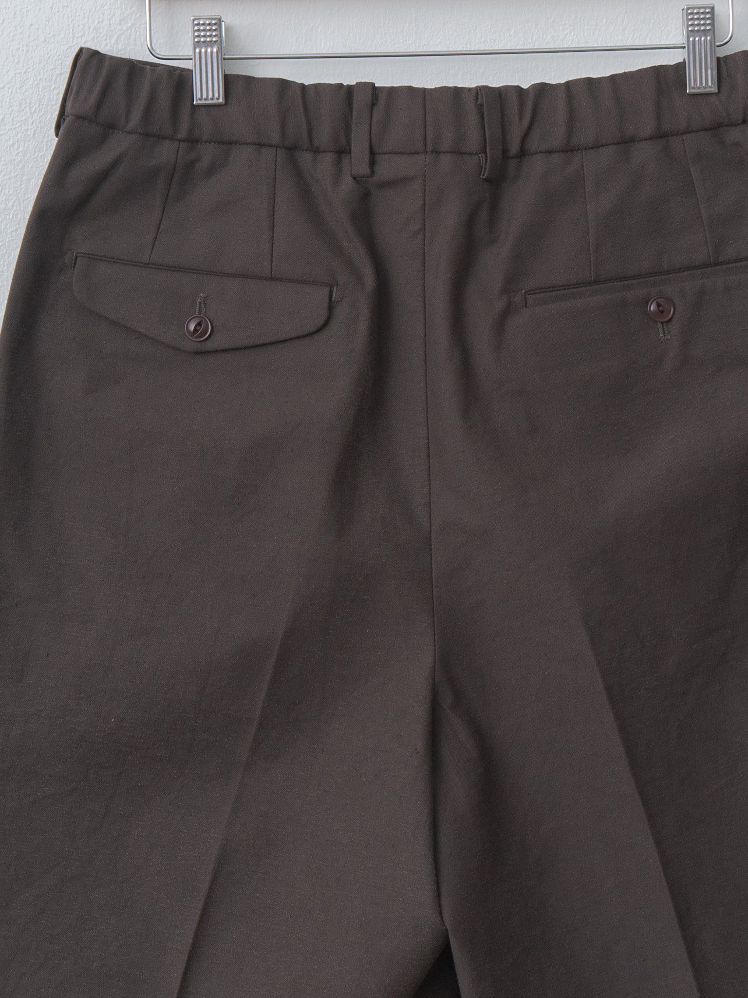 Namu Shop - Yoko Sakamoto Double Pleated Shorts - Brown (L)