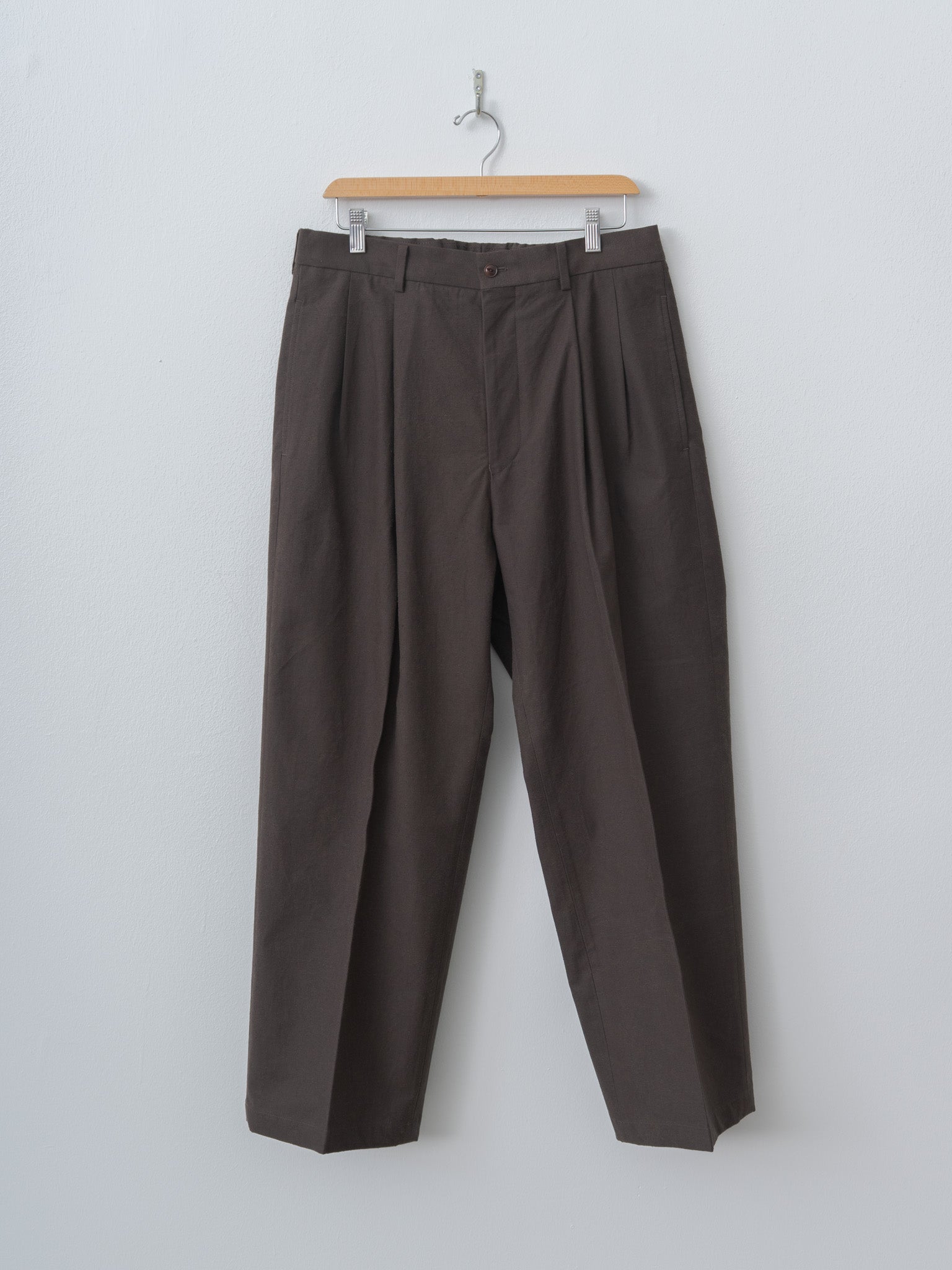 Namu Shop - Yoko Sakamoto Double Pleated Trousers - Brown