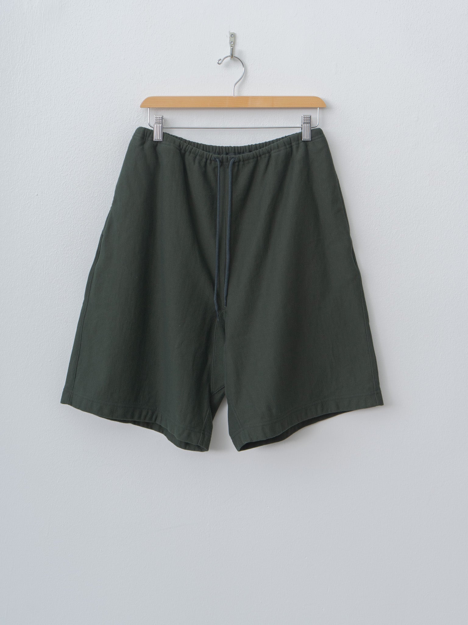 Namu Shop - Blurhms Thin Sweat Shorts - Dark Green